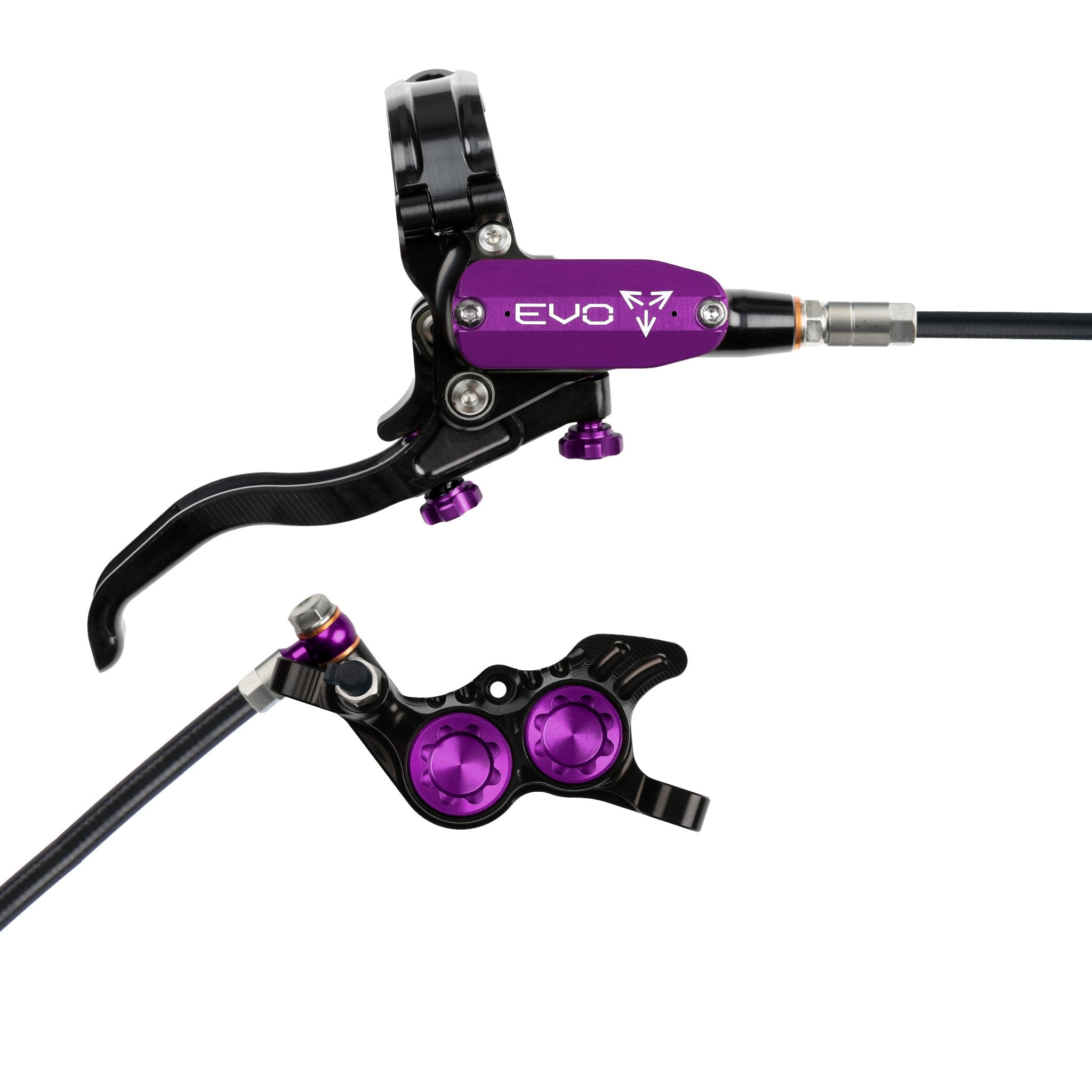 Hope EVO GR4 Disc Brake Black/Purple / Right Hand / Black Hose