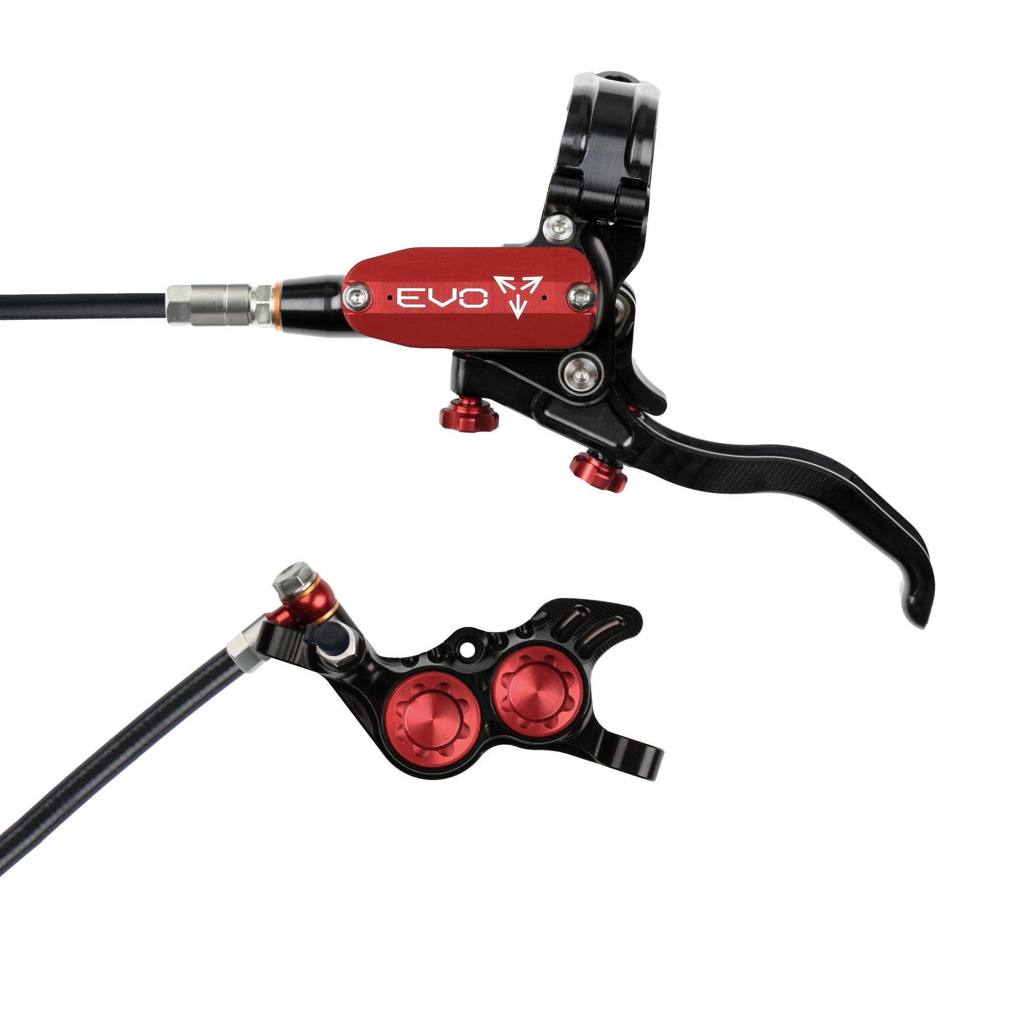 Hope EVO GR4 Disc Brake Black/Red / Left Hand / Black Hose