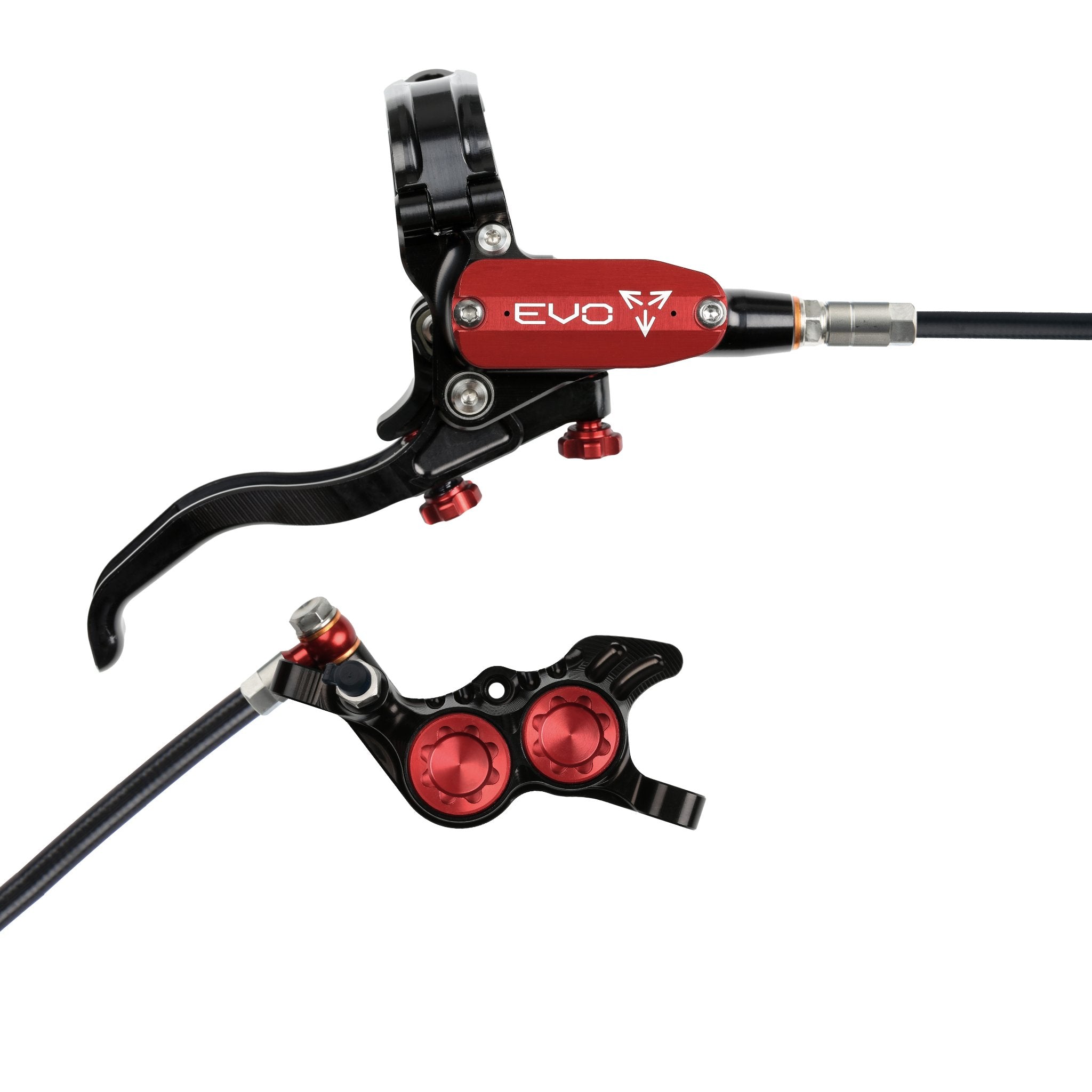 Hope EVO GR4 Disc Brake Black/Red / Right Hand / Black Hose