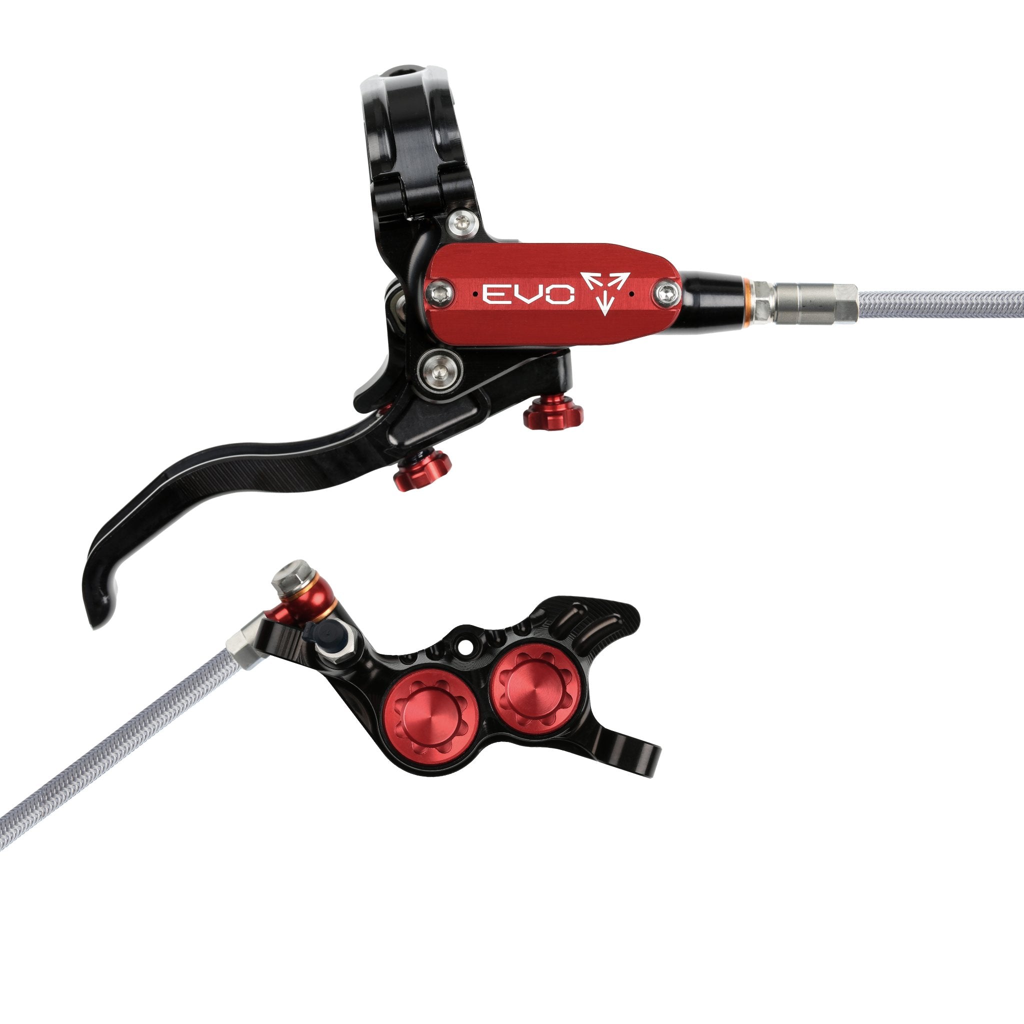 Hope EVO GR4 Disc Brake Black/Red / Right Hand / Braided