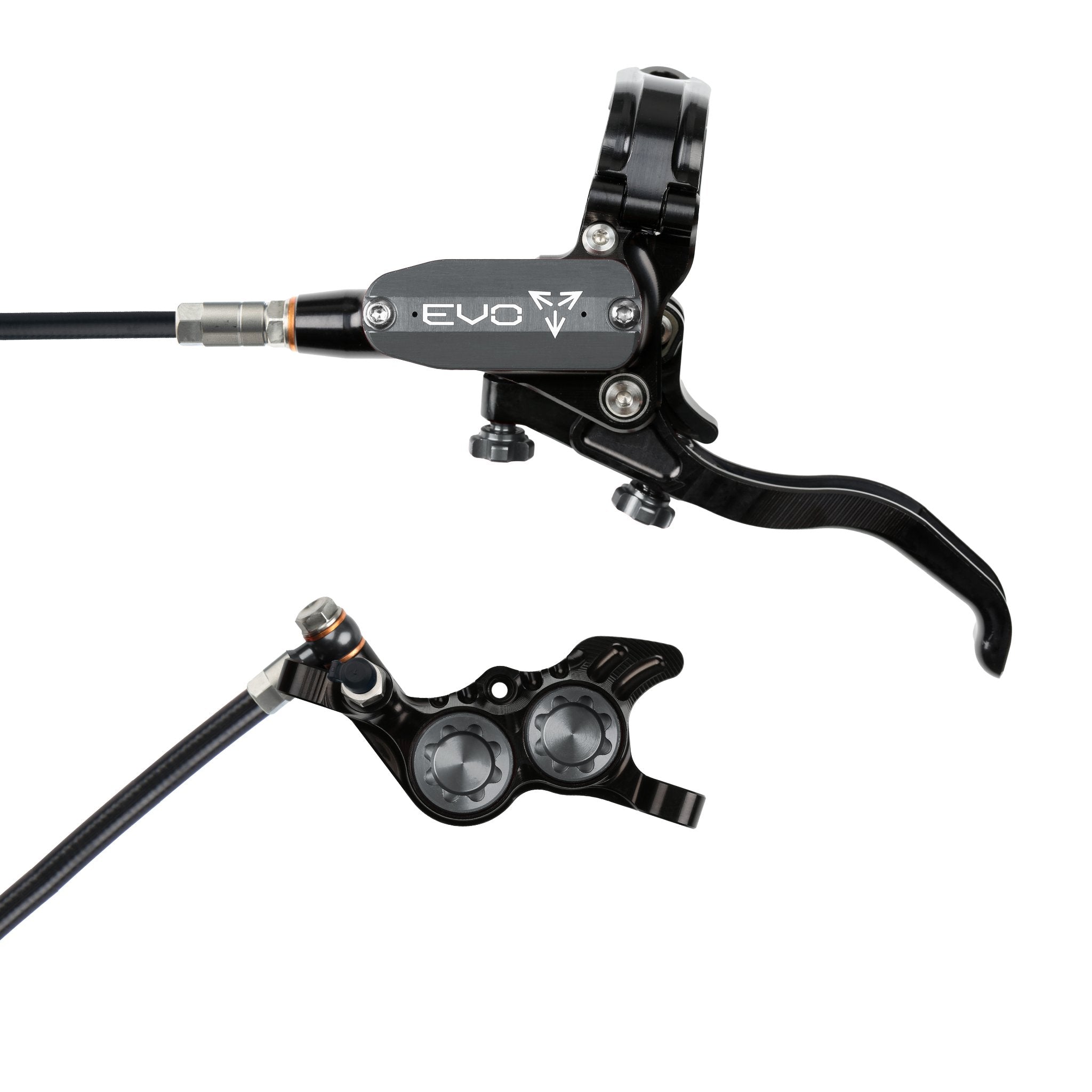 Hope EVO GR4 Disc Brake Black/Smoke / Left Hand / Black Hose