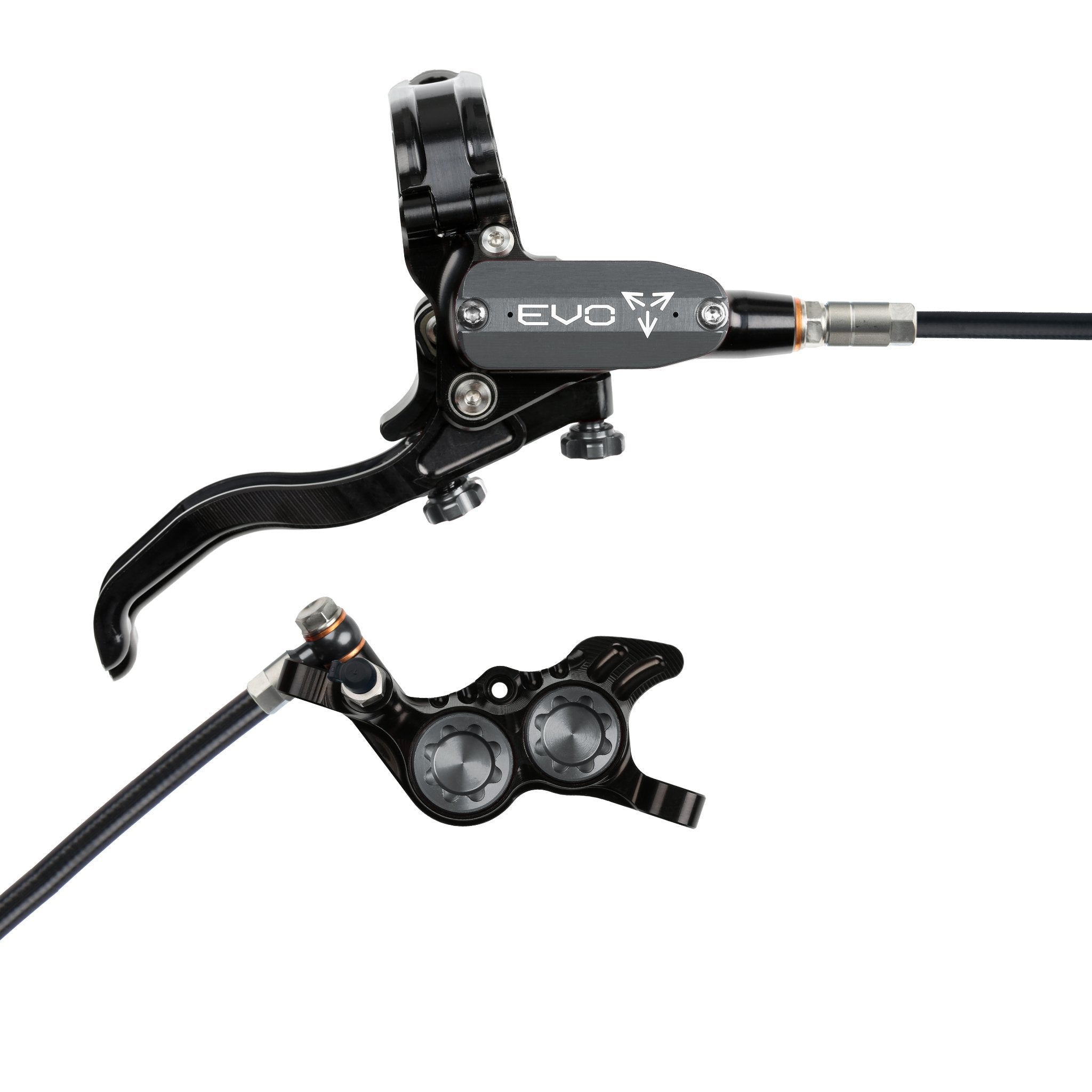 Hope EVO GR4 Disc Brake Black/Smoke / Right Hand / Black Hose
