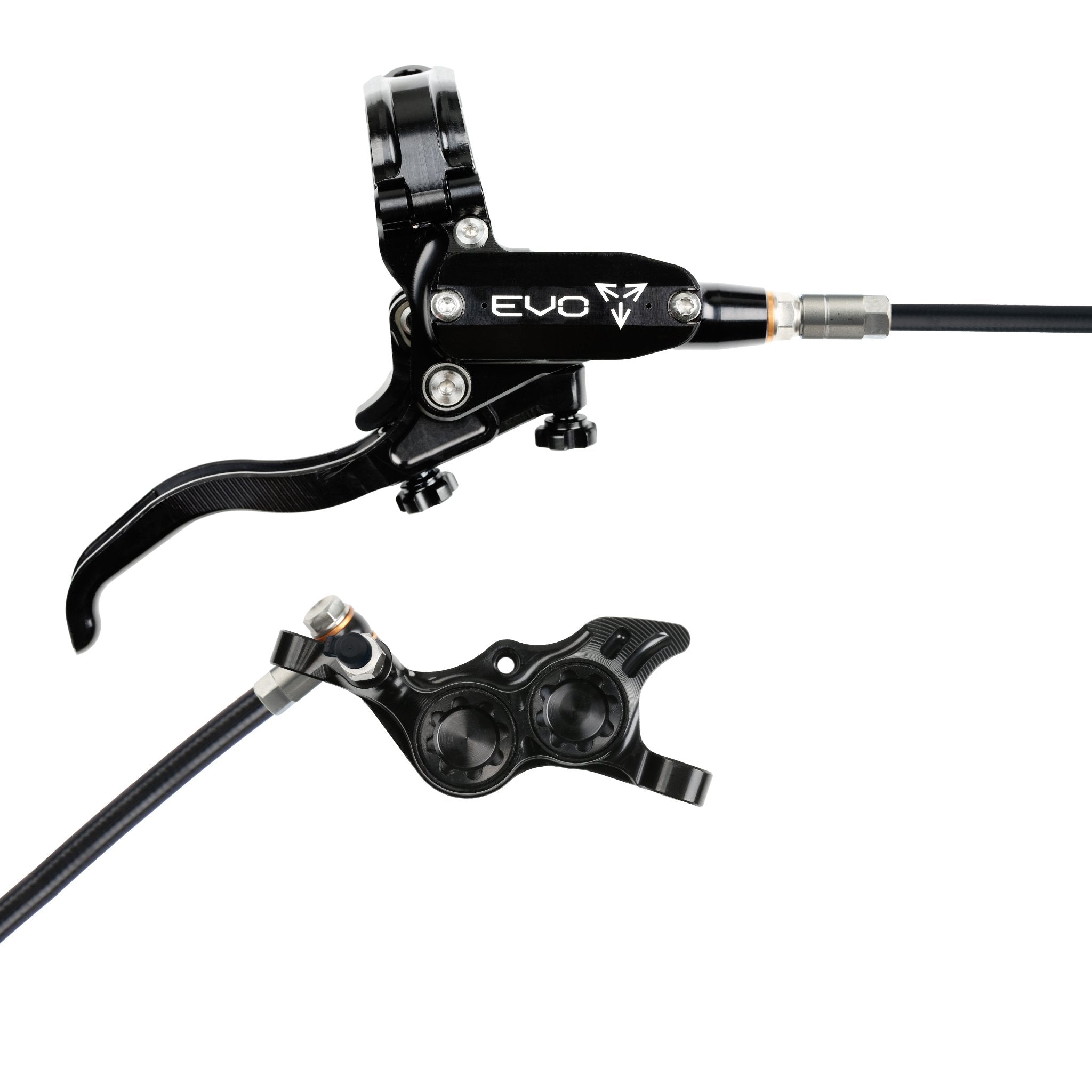 Hope EVO TR4 Disc Brake Black/Black / Right Hand / Black Hose