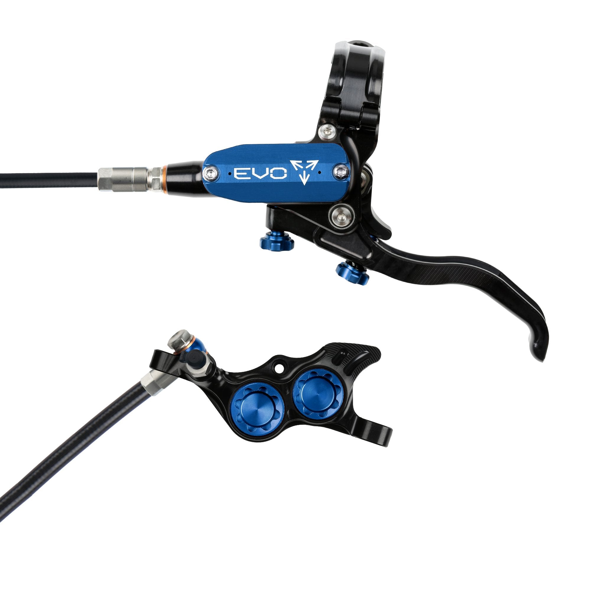 Hope EVO TR4 Disc Brake Black/Blue / Left Hand / Black Hose