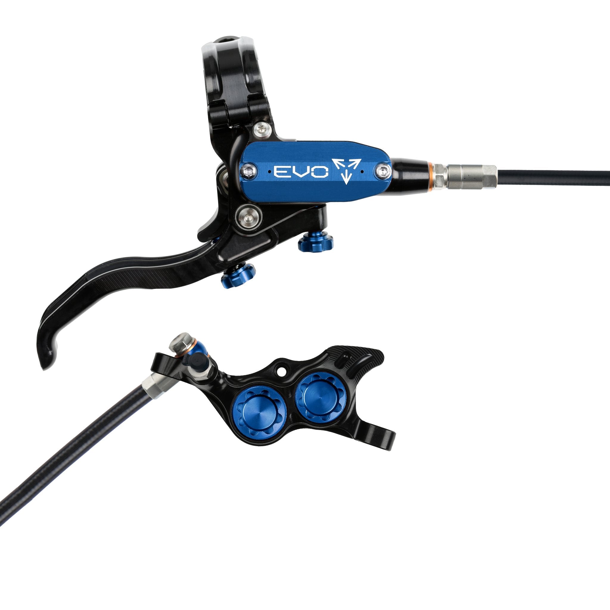 Hope EVO TR4 Disc Brake Black/Blue / Right Hand / Black Hose