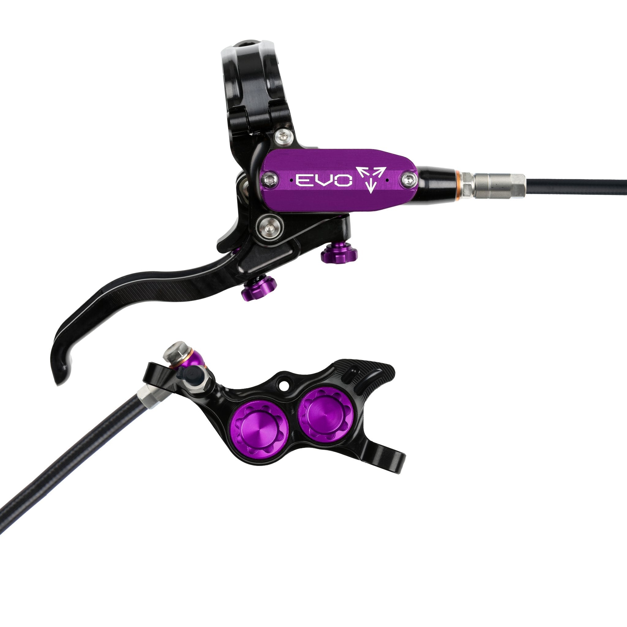 Hope EVO TR4 Disc Brake Black/Purple / Right Hand / Black Hose