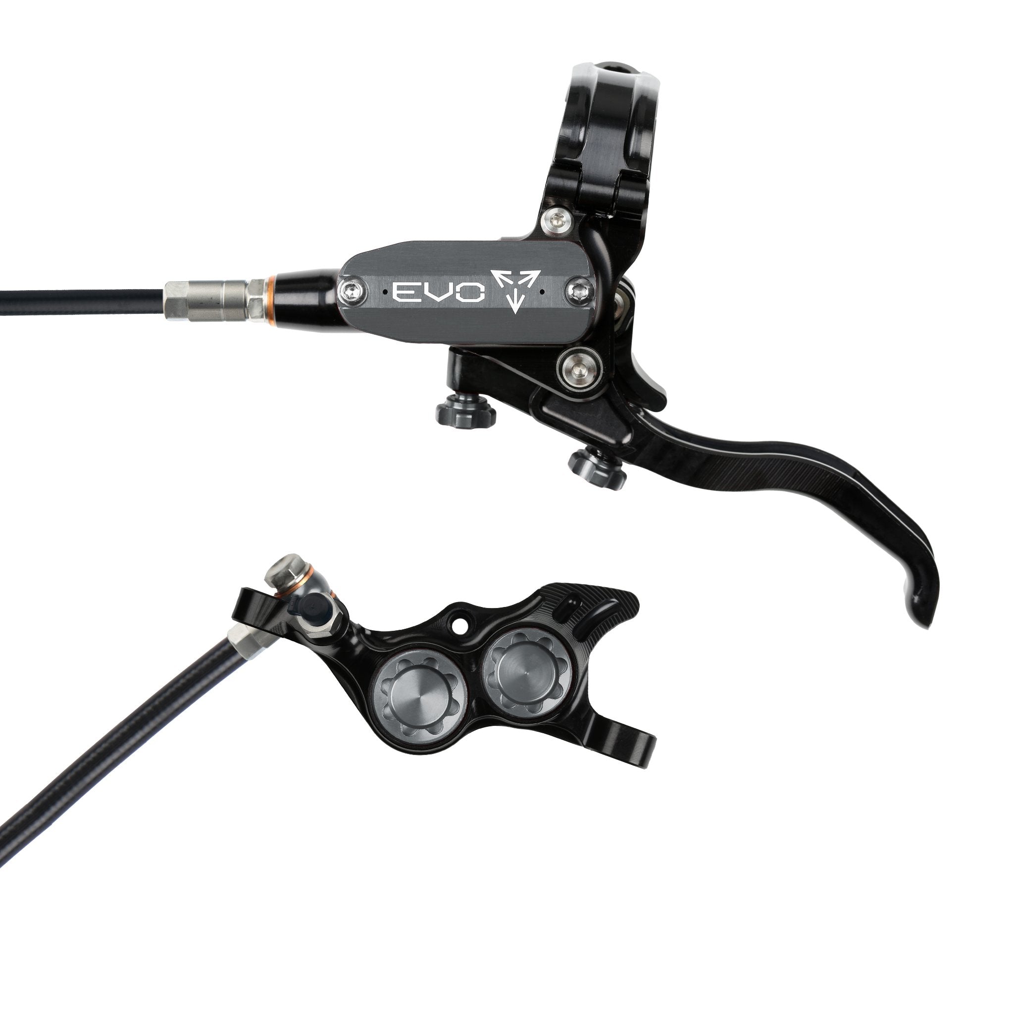 Hope EVO TR4 Disc Brake Black/Smoke / Left Hand / Black Hose