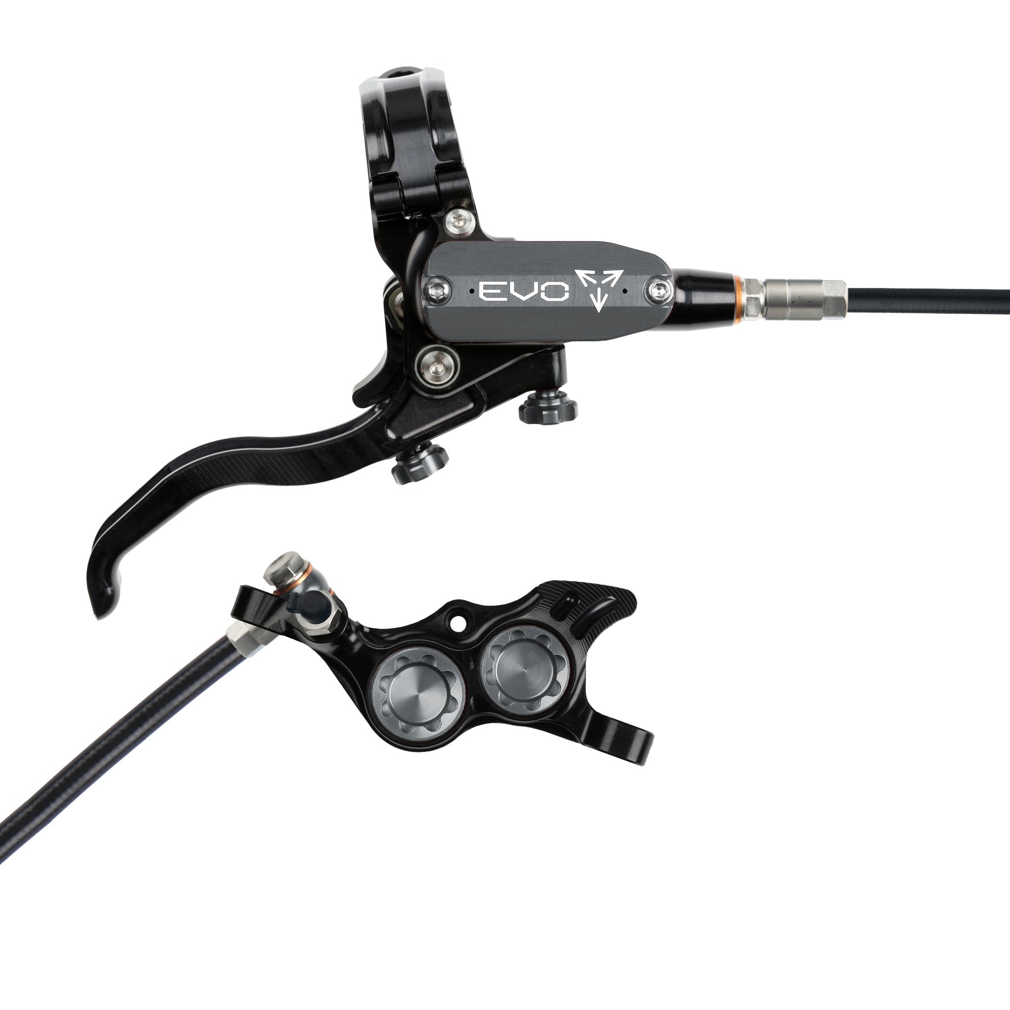 Hope EVO TR4 Disc Brake Black/Smoke / Right Hand / Black Hose