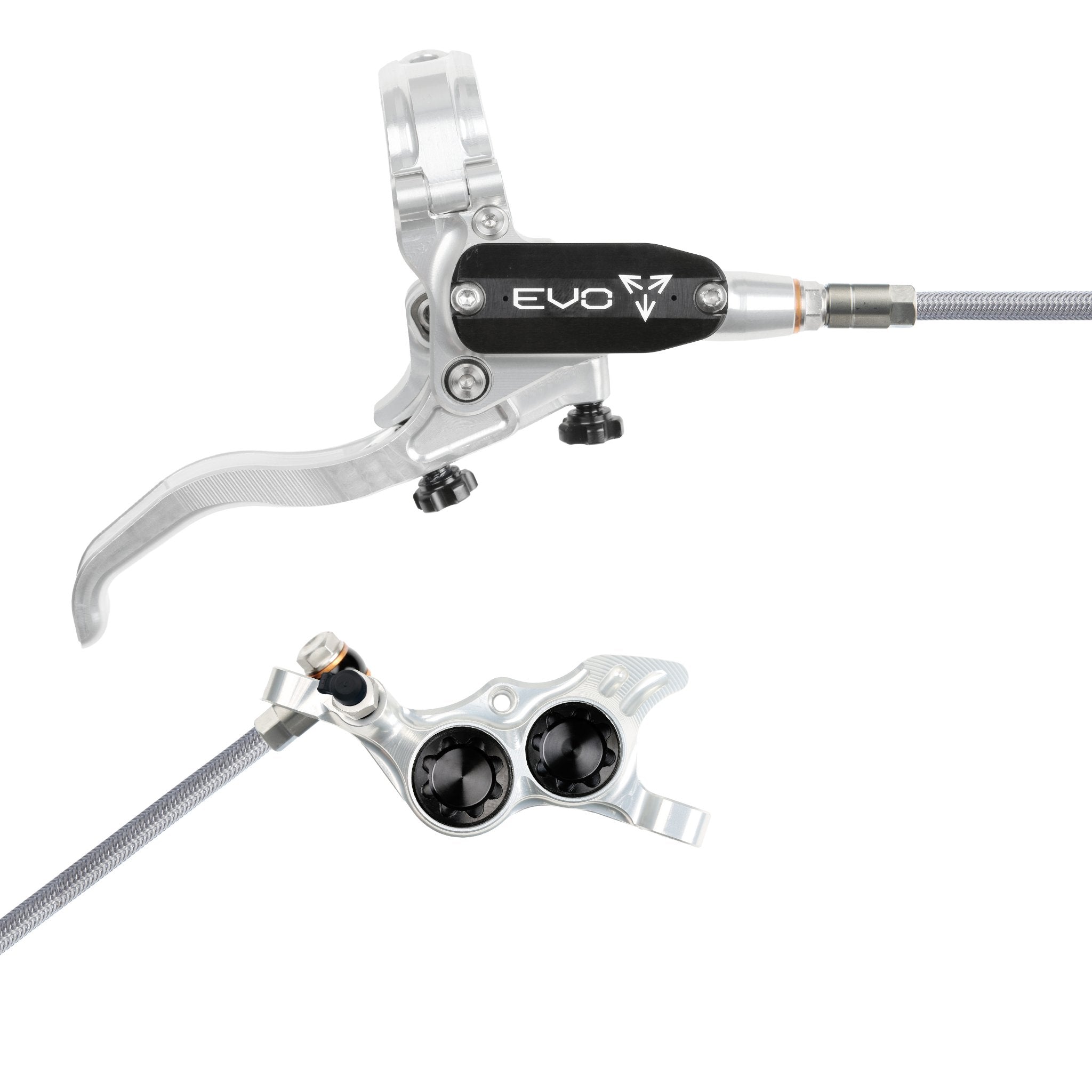 Hope EVO TR4 Disc Brake Silver/Black / Right Hand / Braided