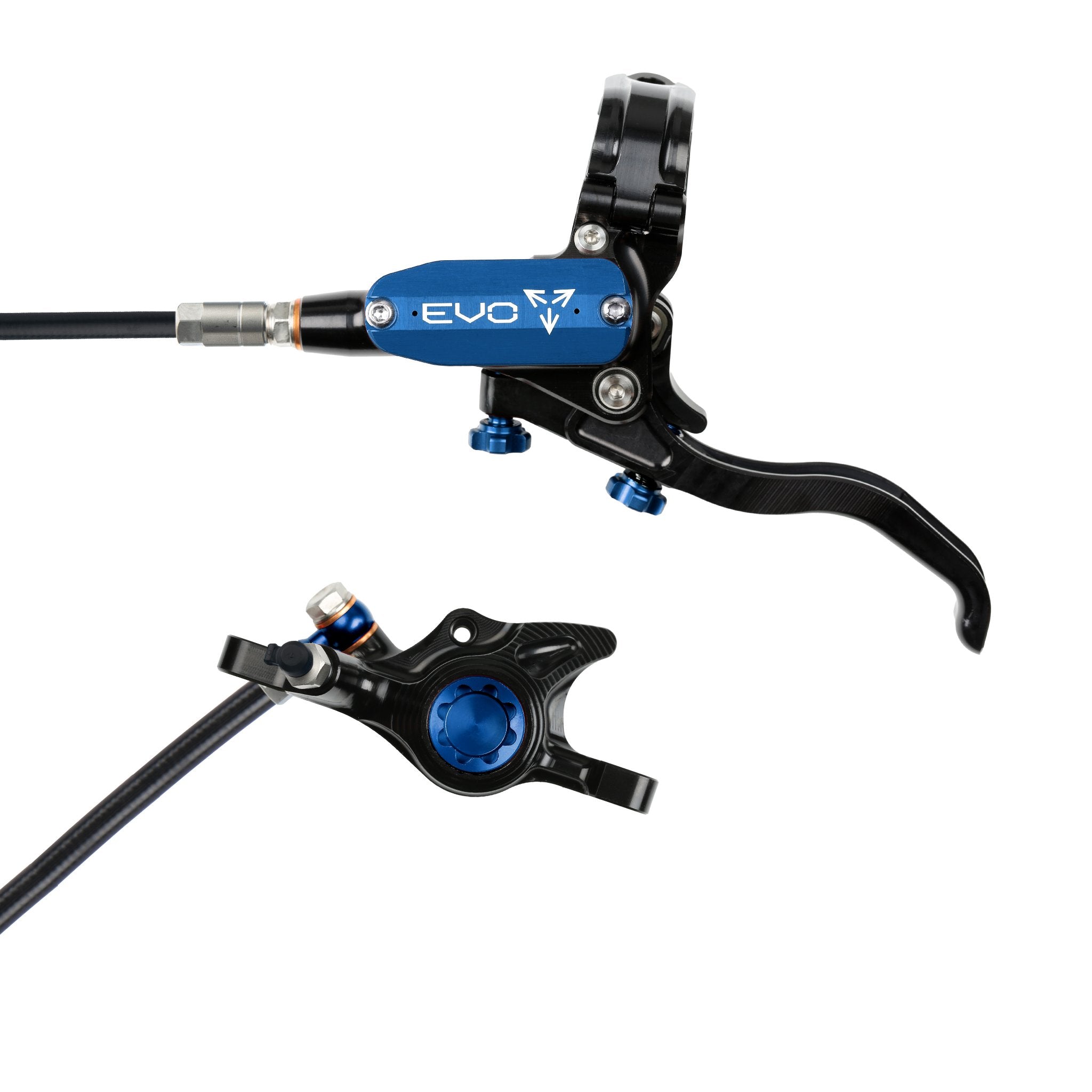 Hope EVO X2 Disc Brake Black/Blue / Left Hand / Black Hose