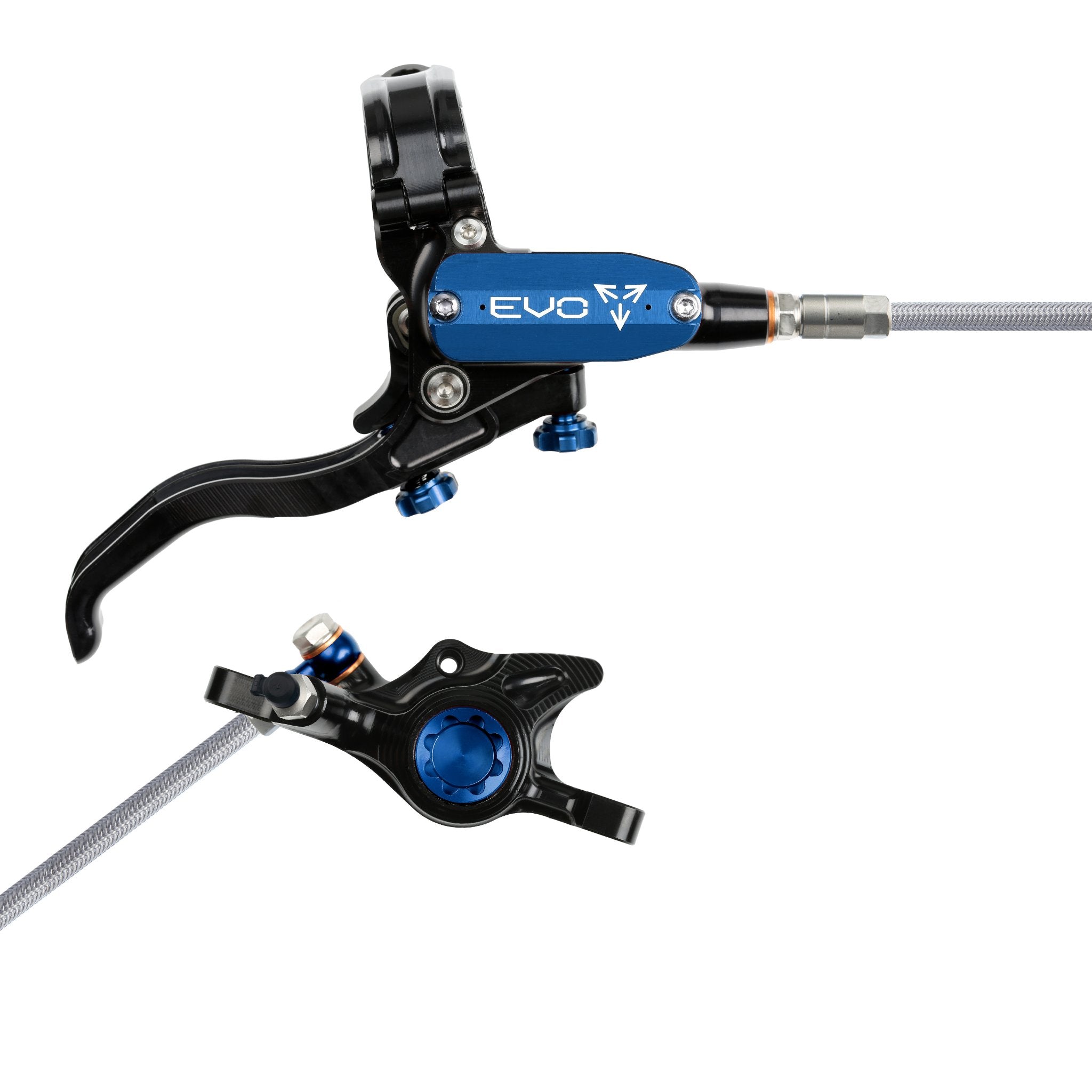 Hope EVO X2 Disc Brake Black/Blue / Right Hand / Braided