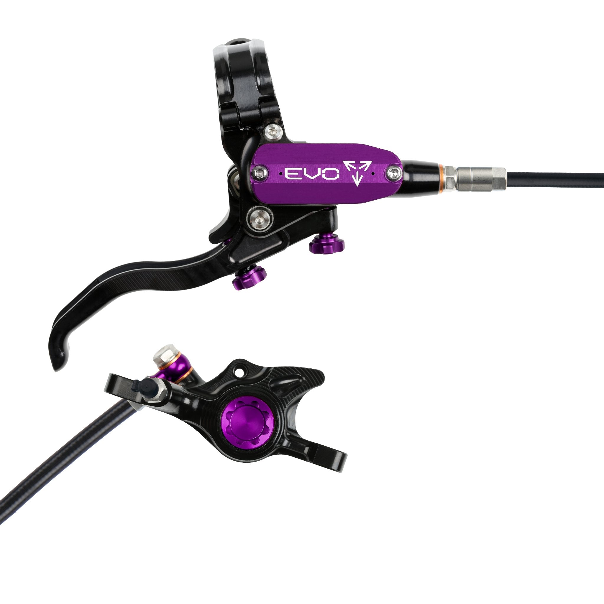 Hope EVO X2 Disc Brake Black/Purple / Right Hand / Black Hose