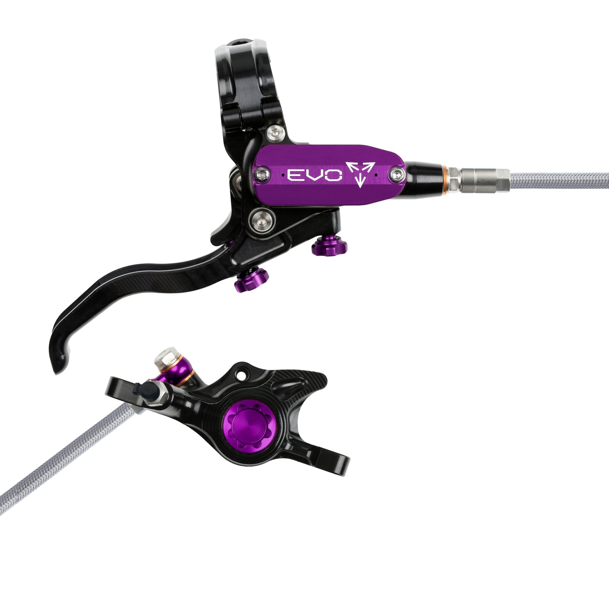 Hope EVO X2 Disc Brake Black/Purple / Right Hand / Braided