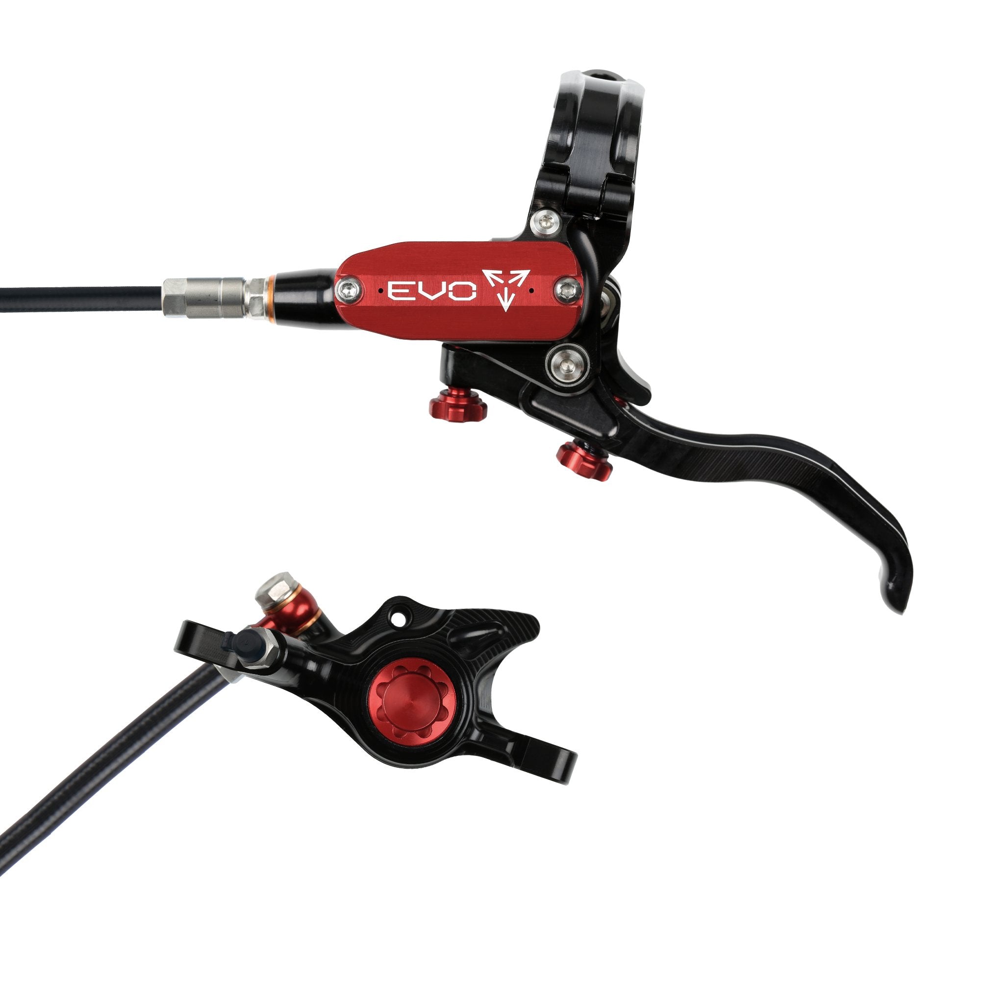Hope EVO X2 Disc Brake Black/Red / Left Hand / Black Hose