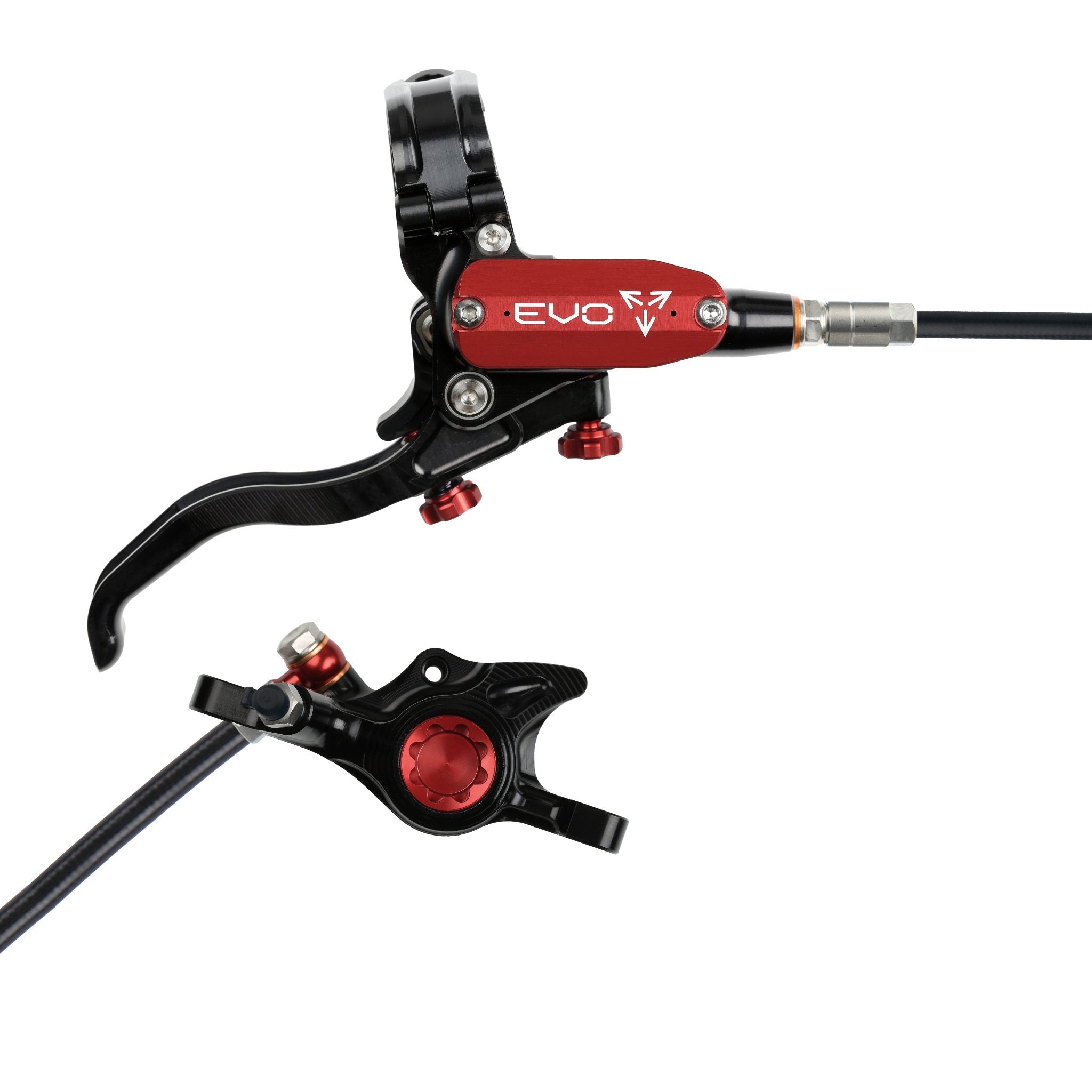 Hope EVO X2 Disc Brake Black/Red / Right Hand / Black Hose