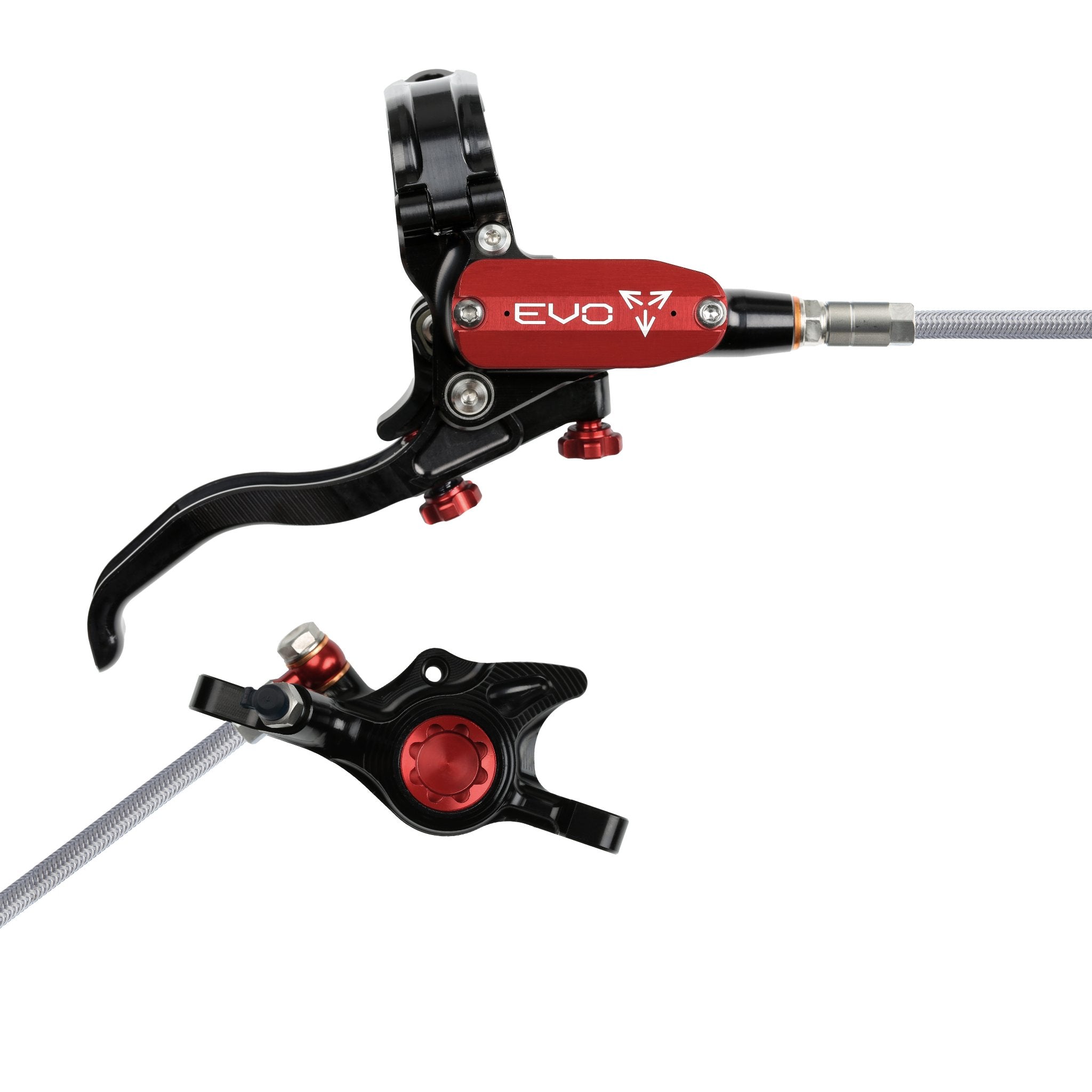 Hope EVO X2 Disc Brake Black/Red / Right Hand / Braided