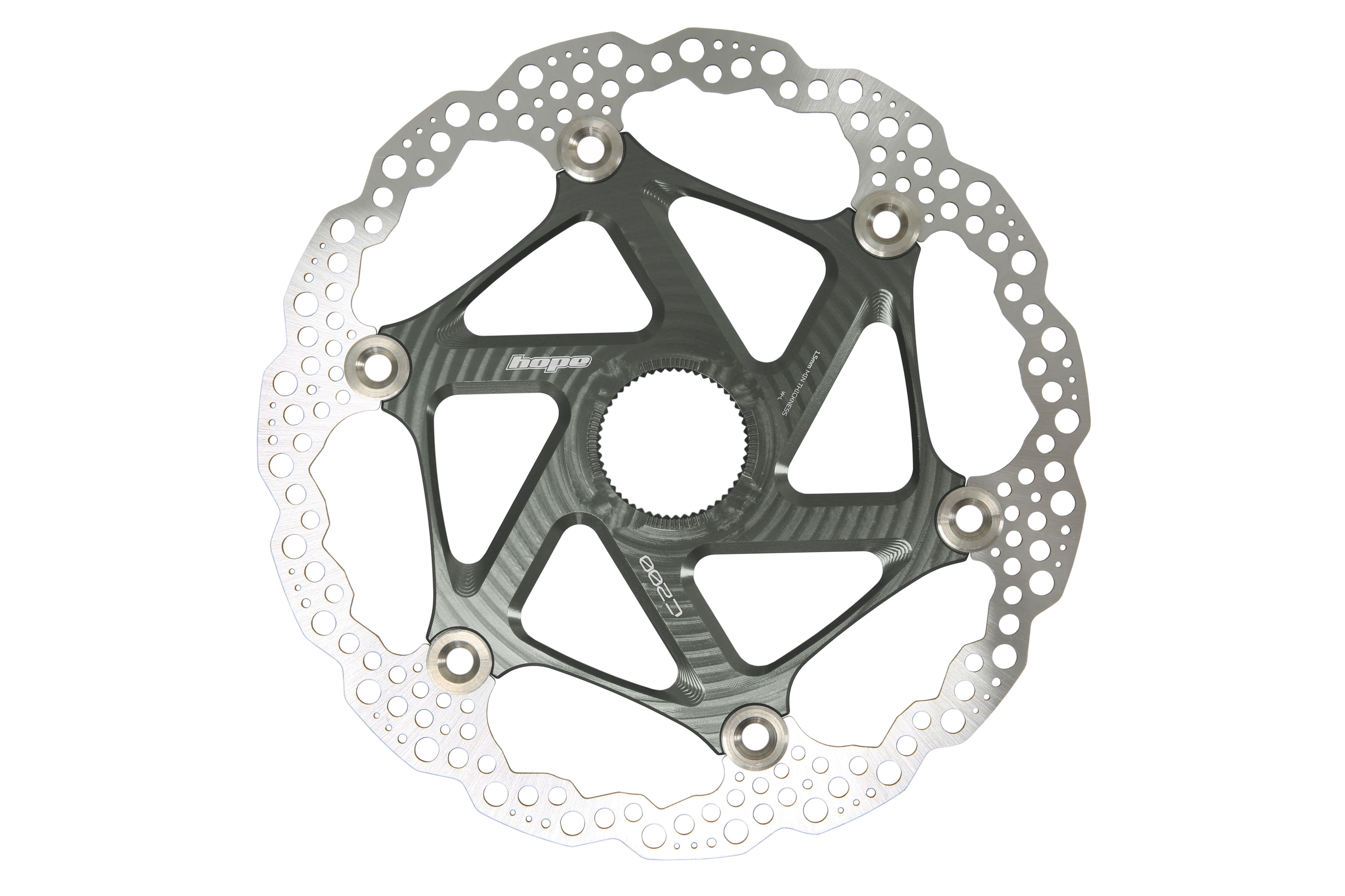 Hope Floating Centre Lock MTB Disc Brake Rotor Smoke / 140mm