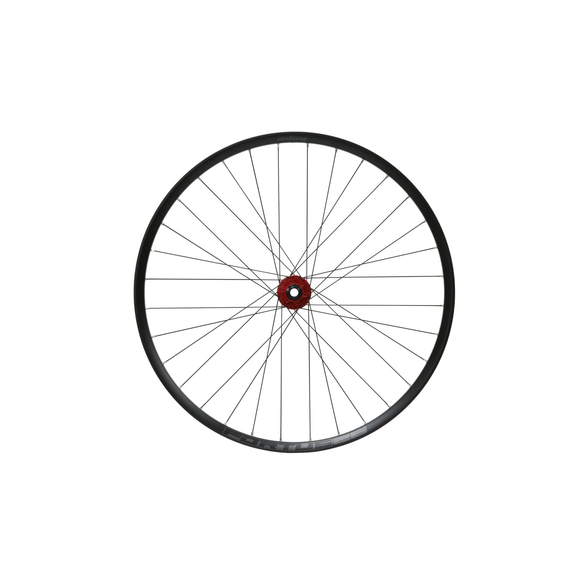 Hope Fortus 26W Pro 5 Red Front Wheel Red / 26 - 6-Bolt / 100 x 15mm