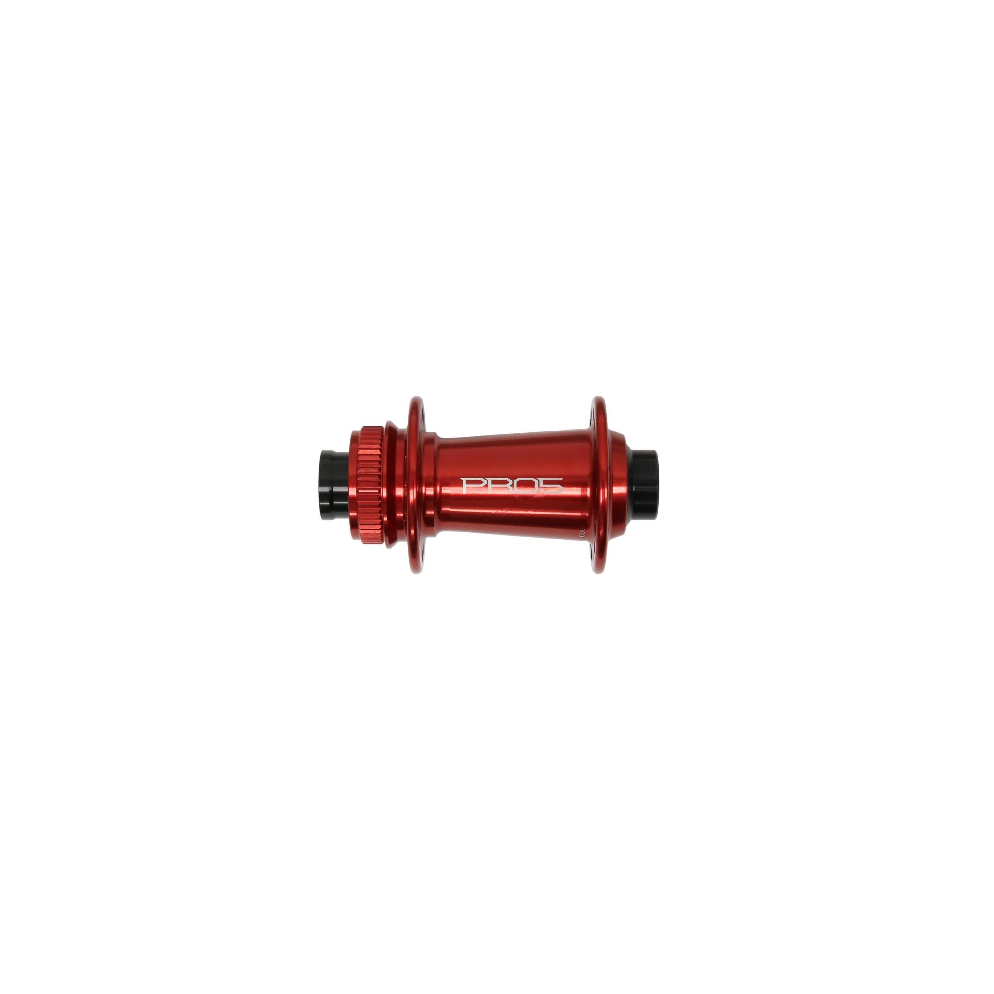 Hope Pro 5 Front Hub Centre Lock - Red Red / 24H / 100 x 12mm