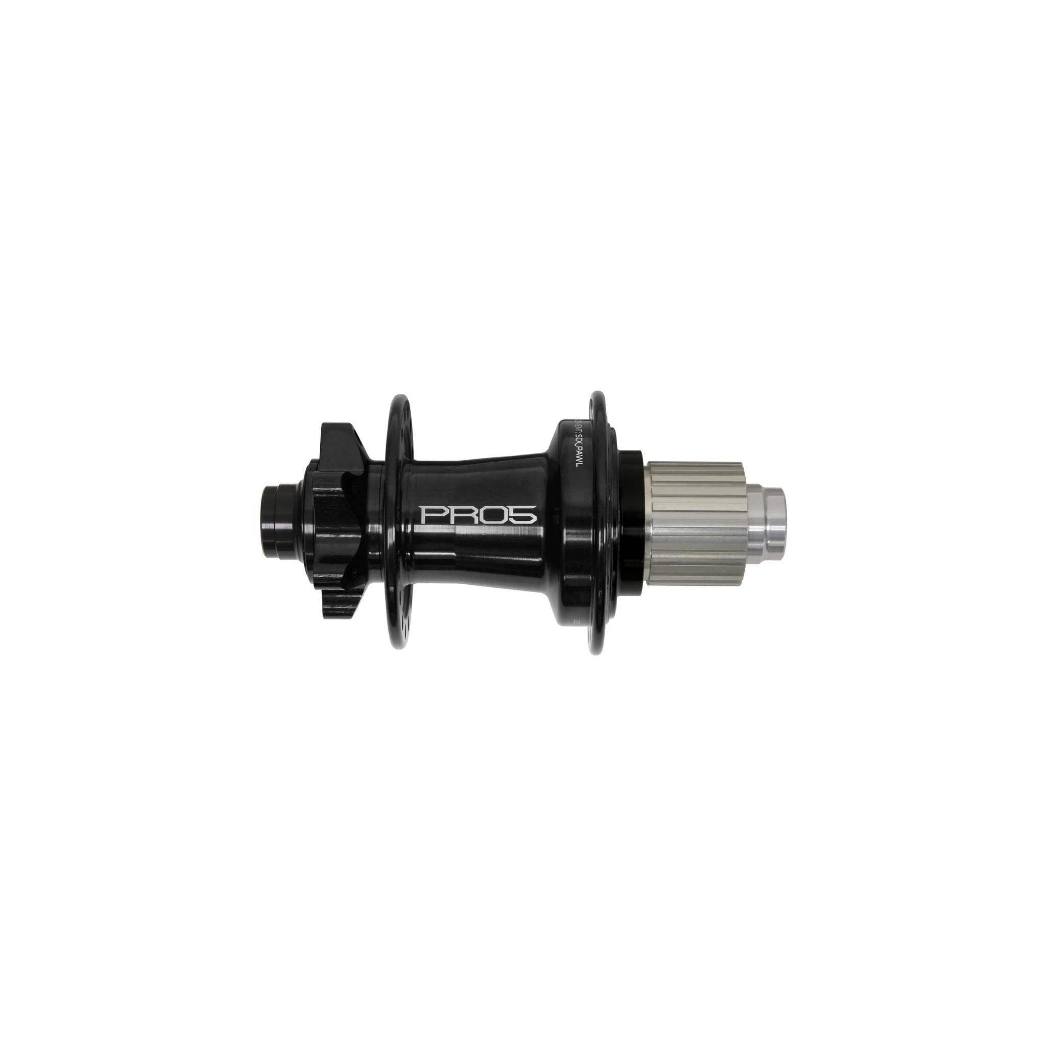 Hope Pro 5 Rear Hub 6-Bolt - Black Black / 28H / 135 x 12mm - Shimano Microspline