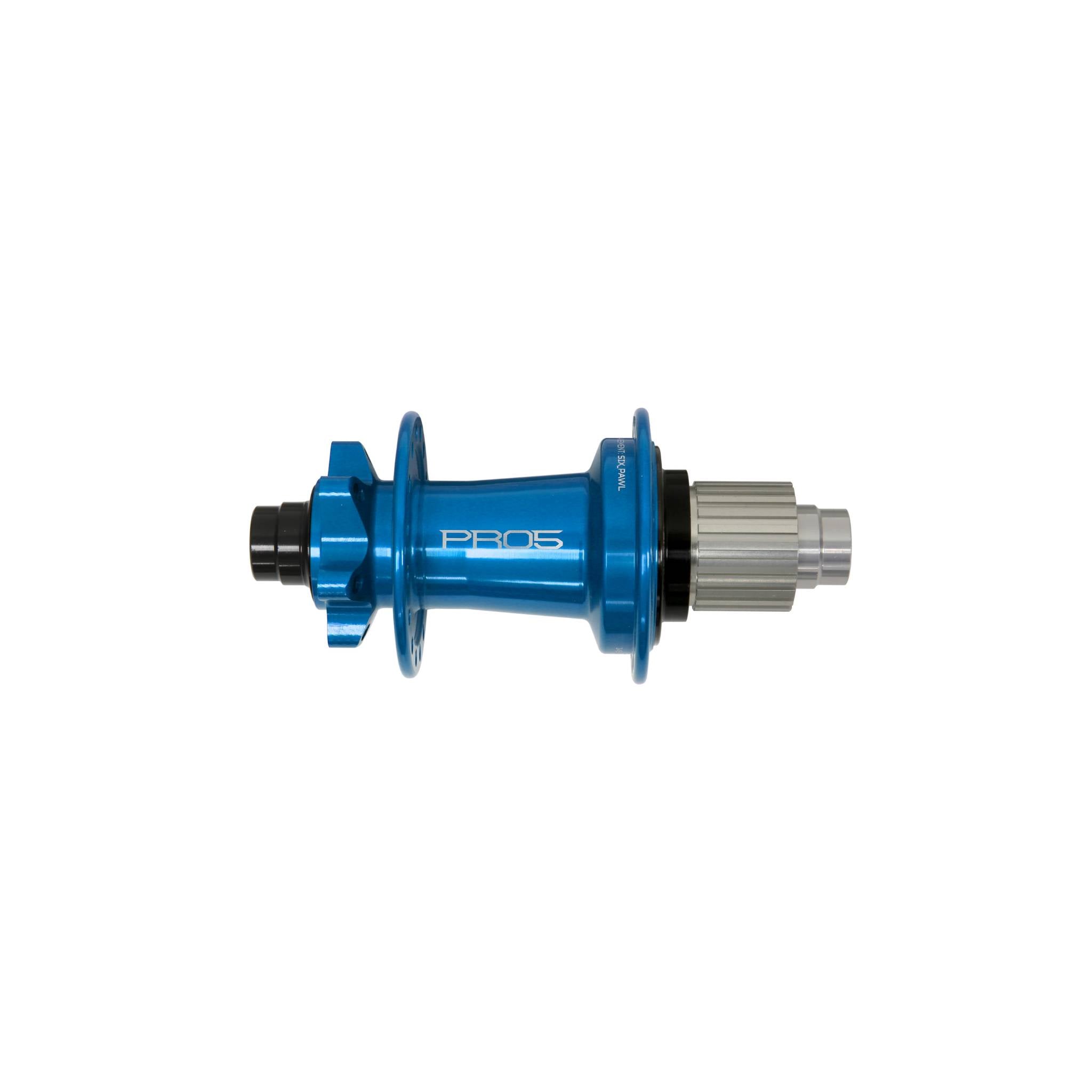 Hope Pro 5 Rear Hub 6-Bolt - Blue Blue / 24H / 148 x 12mm - Shimano Microspline