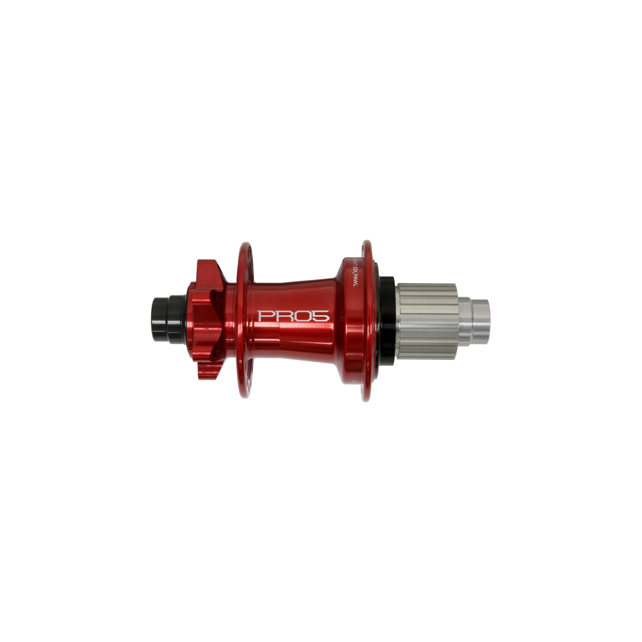 Hope Pro 5 Rear Hub 6-Bolt - Red Red / 28H / 142 x 12mm - Shimano Microspline