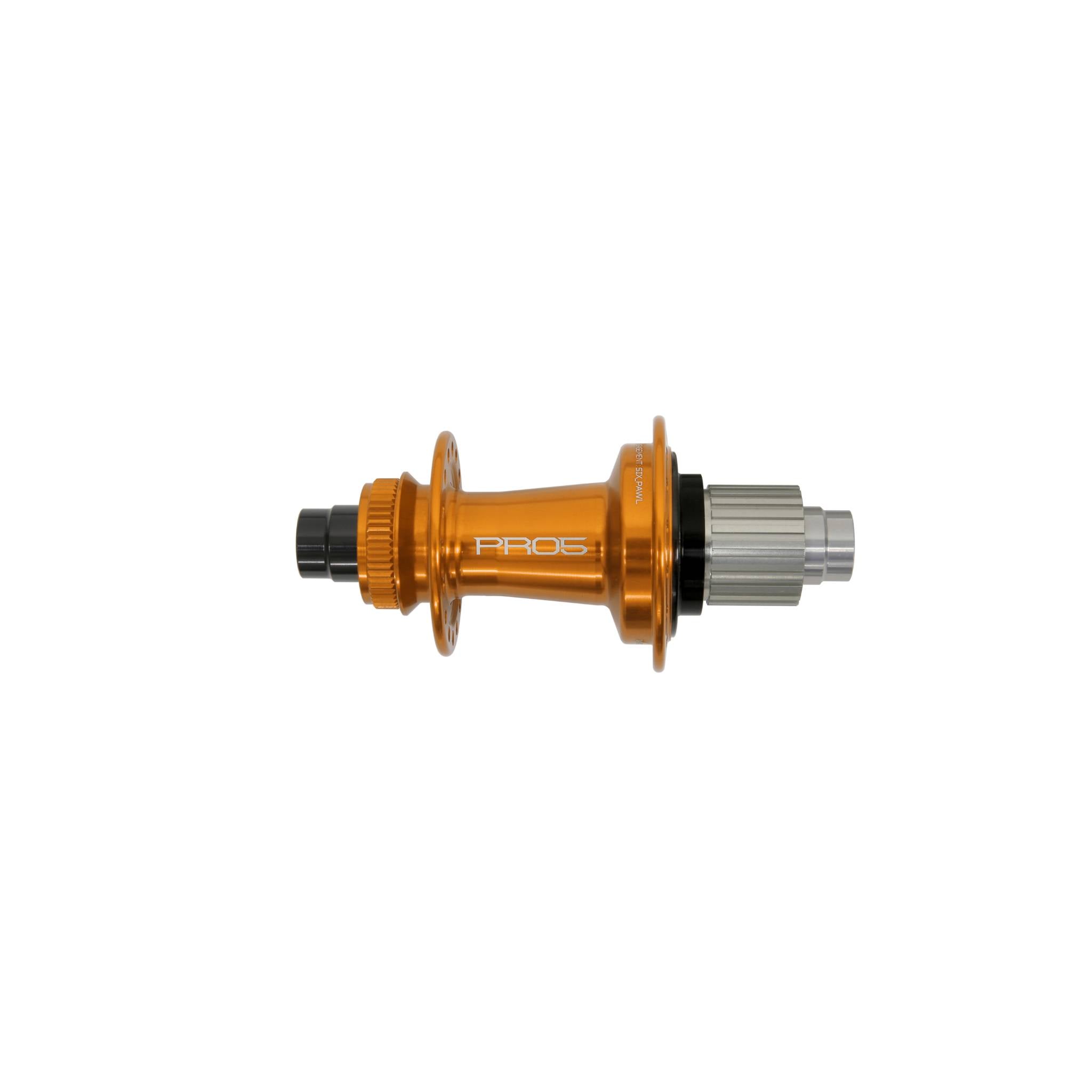 Hope Pro 5 Rear Hub Centre Lock - Orange Orange / 32H / 148 x 12mm - Shimano Microspline