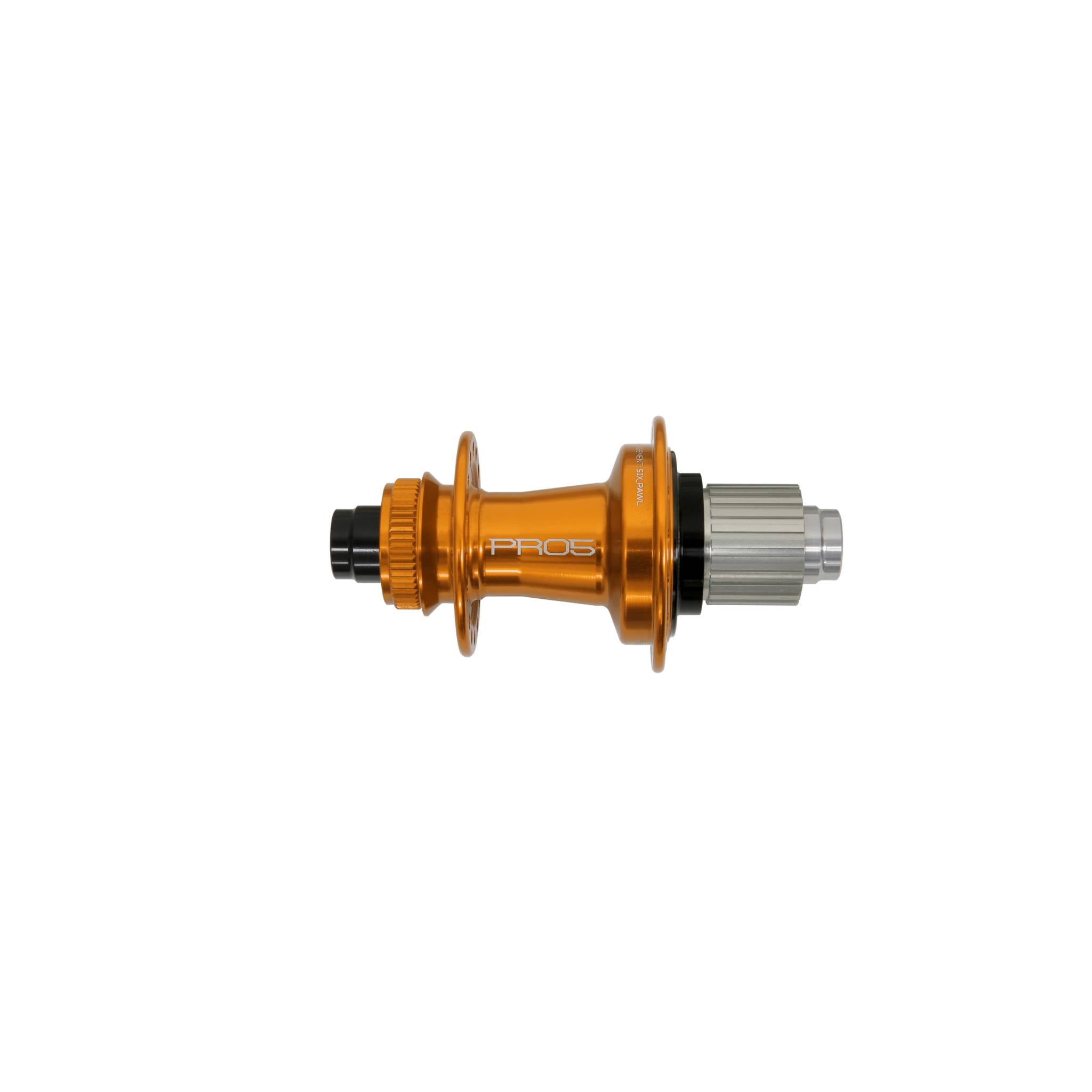 Hope Pro 5 Rear Hub Centre Lock - Orange Orange / 36H / 135 x 12mm - Shimano Microspline