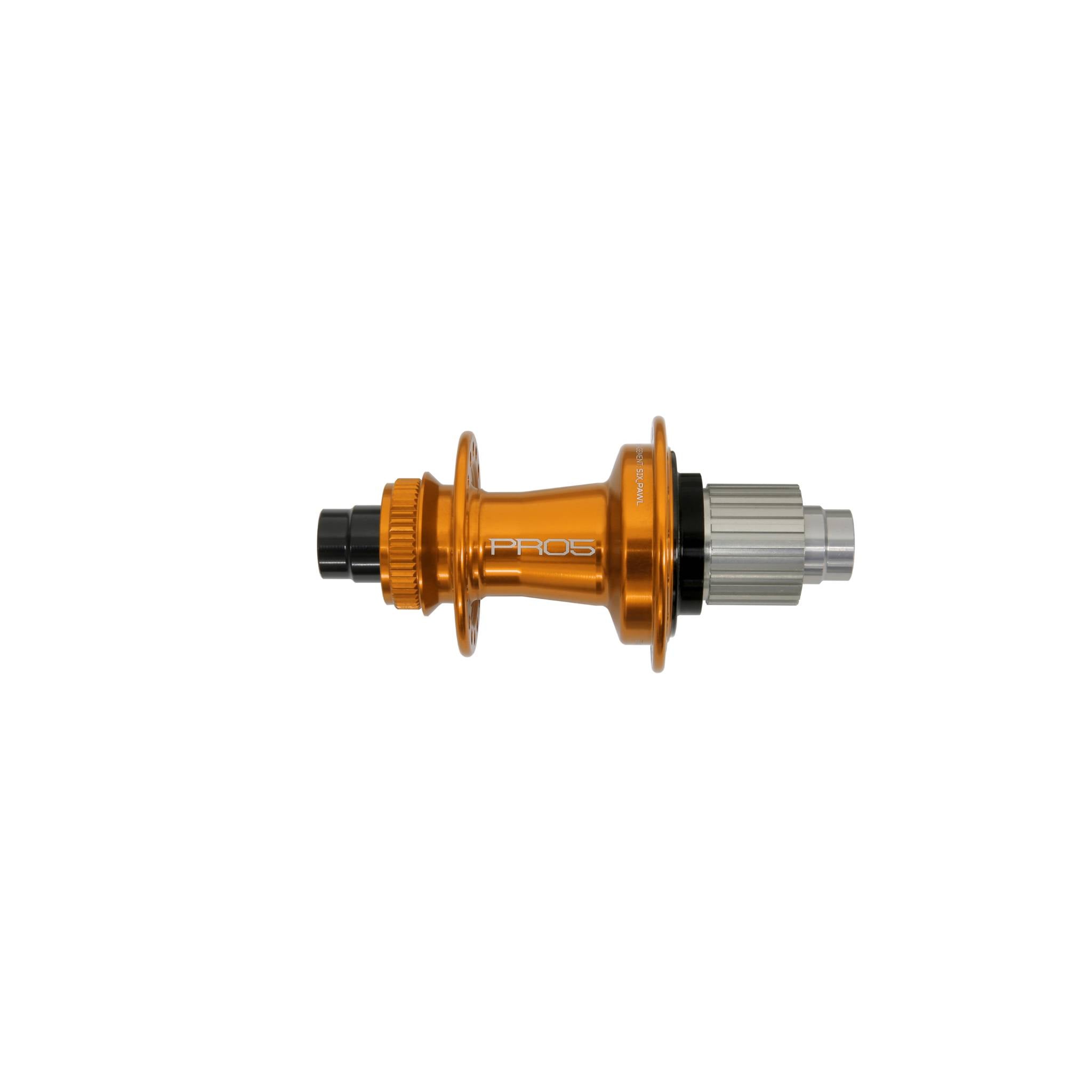 Hope Pro 5 Rear Hub Centre Lock - Orange Orange / 36H / 142 x 12mm - Shimano Microspline