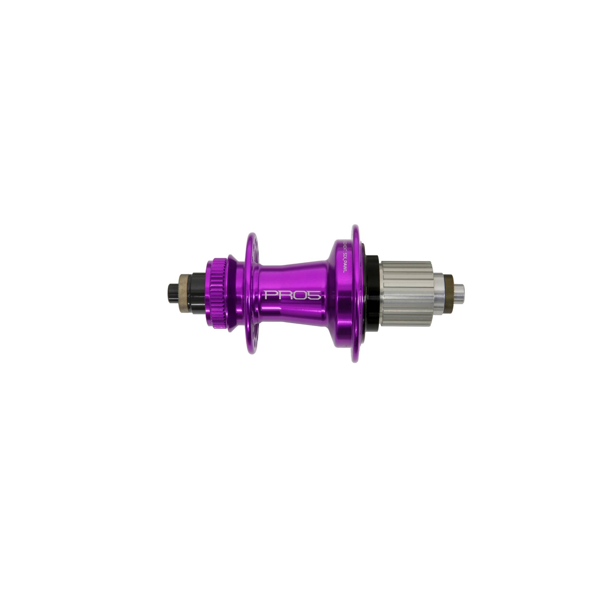 Hope Pro 5 Rear Hub Centre Lock - Purple Purple / 28H / 135mm QR - Shimano Microspline