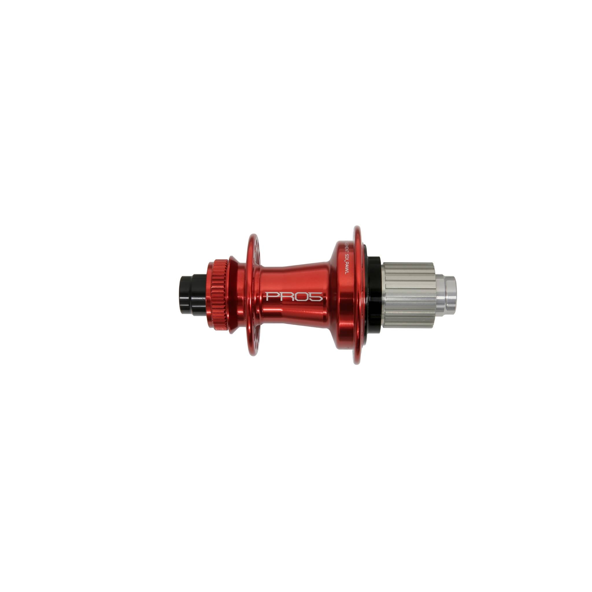 Hope Pro 5 Rear Hub Centre Lock - Red Red / 24H / 135 x 12mm - Shimano Microspline