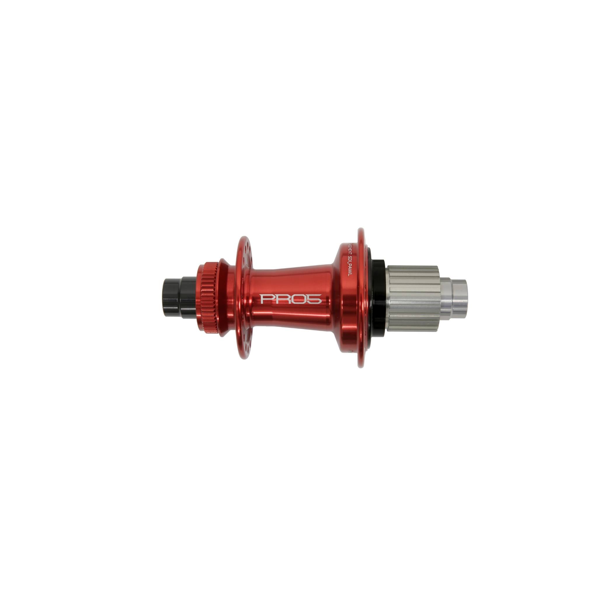 Hope Pro 5 Rear Hub Centre Lock - Red Red / 24H / 148 x 12mm - Shimano Microspline