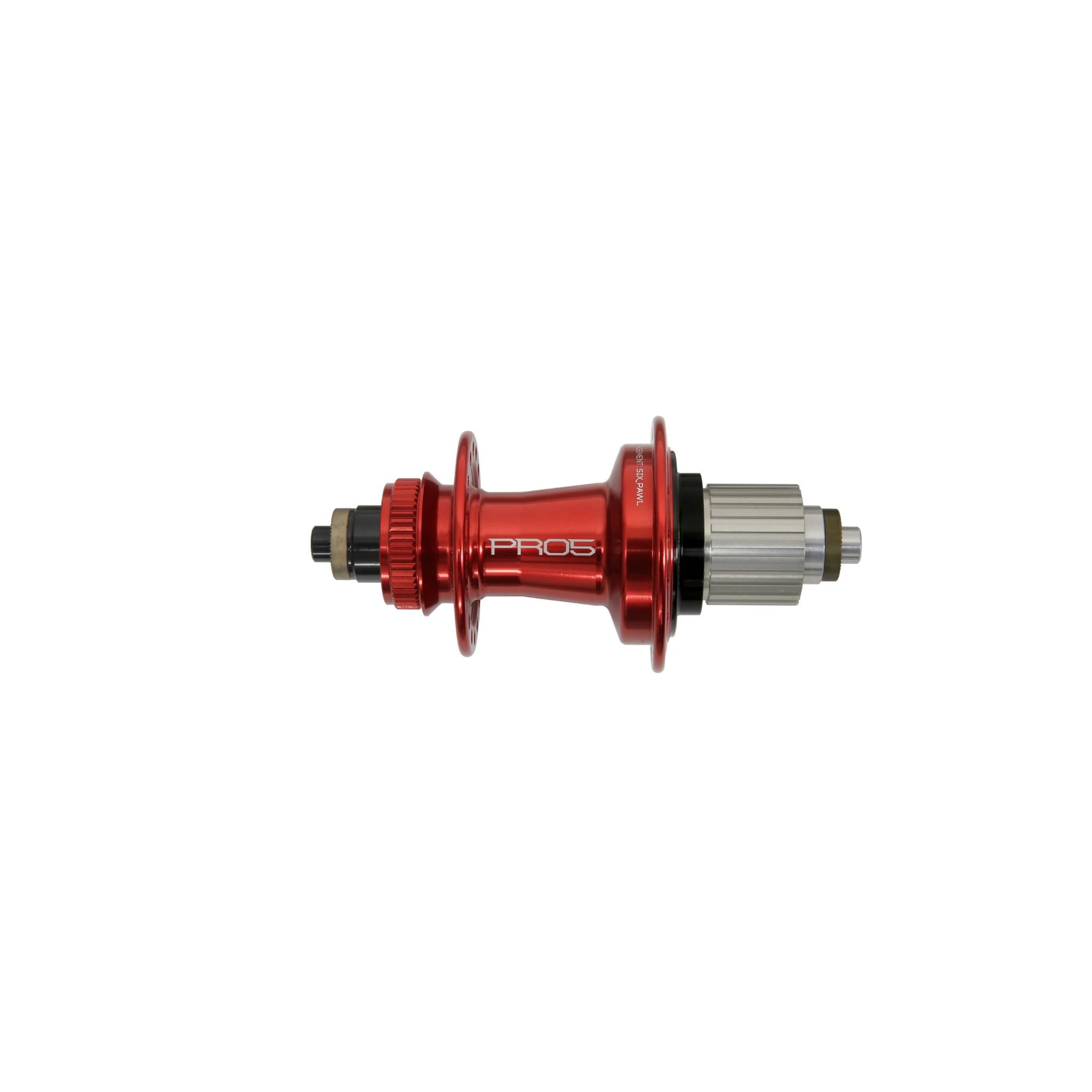 Hope Pro 5 Rear Hub Centre Lock - Red Red / 36H / 135mm QR - Shimano Microspline
