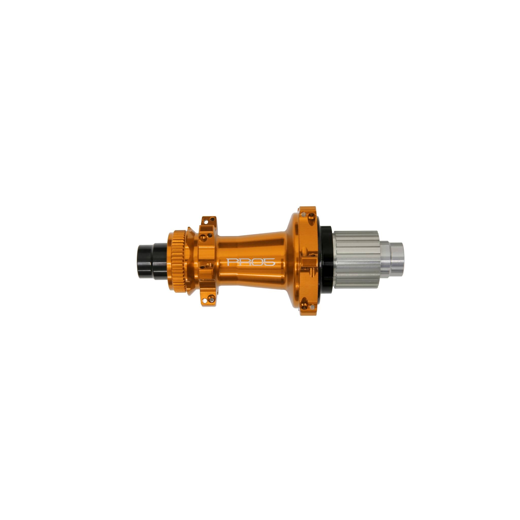 Hope Pro 5 Rear Hub Straight Pull - Orange Orange / 24H / 148 x 12mm - Shimano Microspline