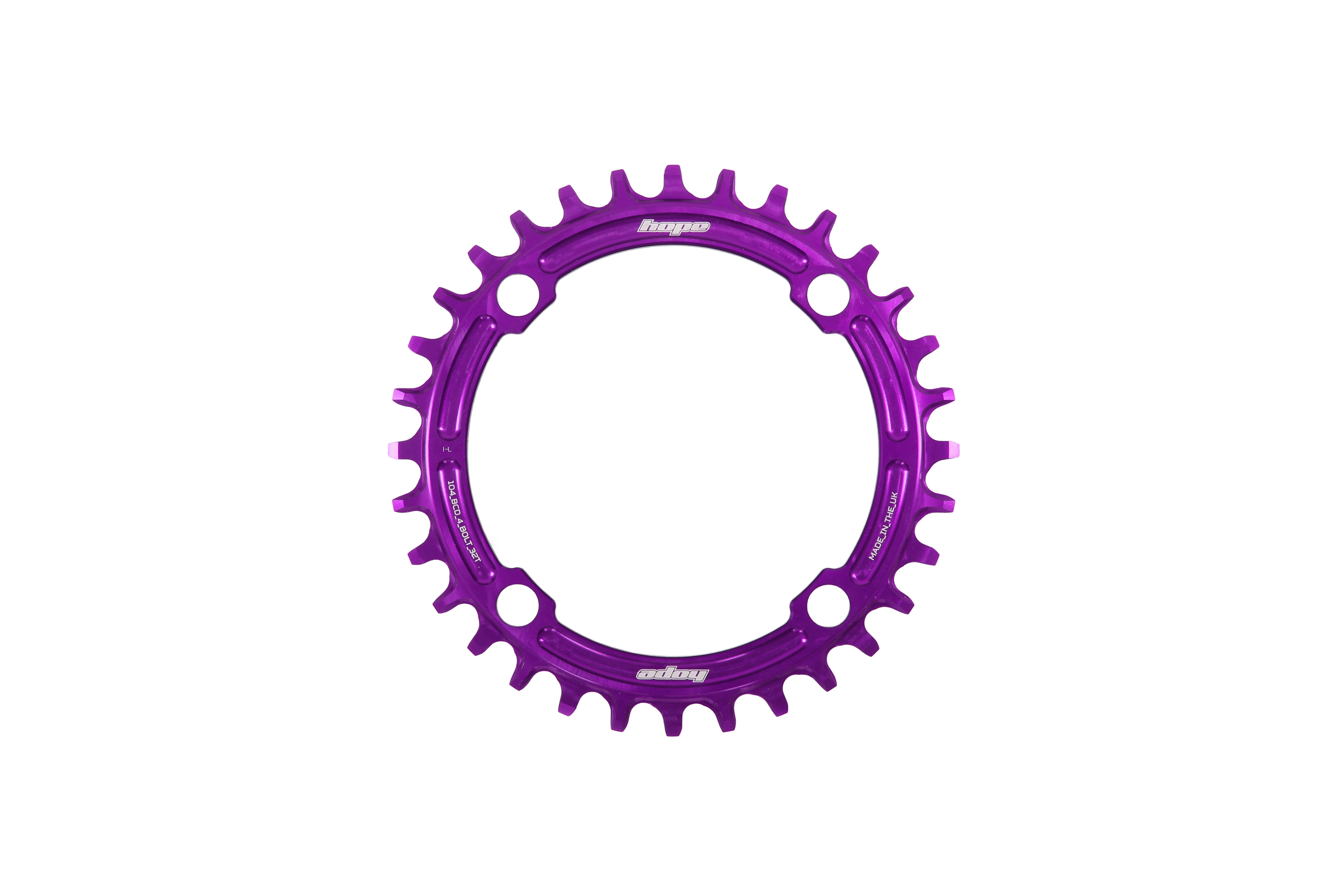 Hope R22 104 BCD Chainring Purple / 32T