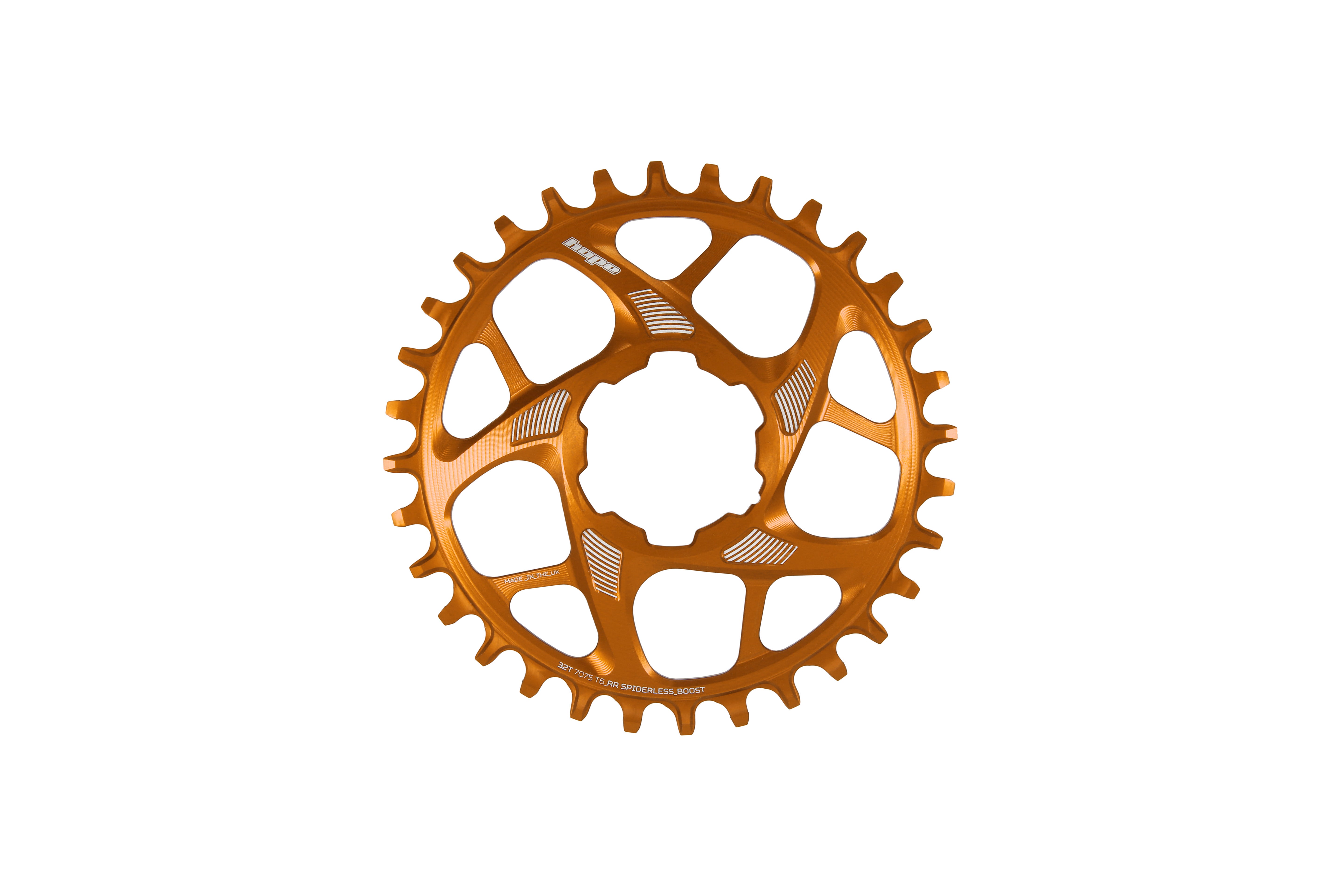 Hope R22 Spiderless Boost Chainring Orange / 28T