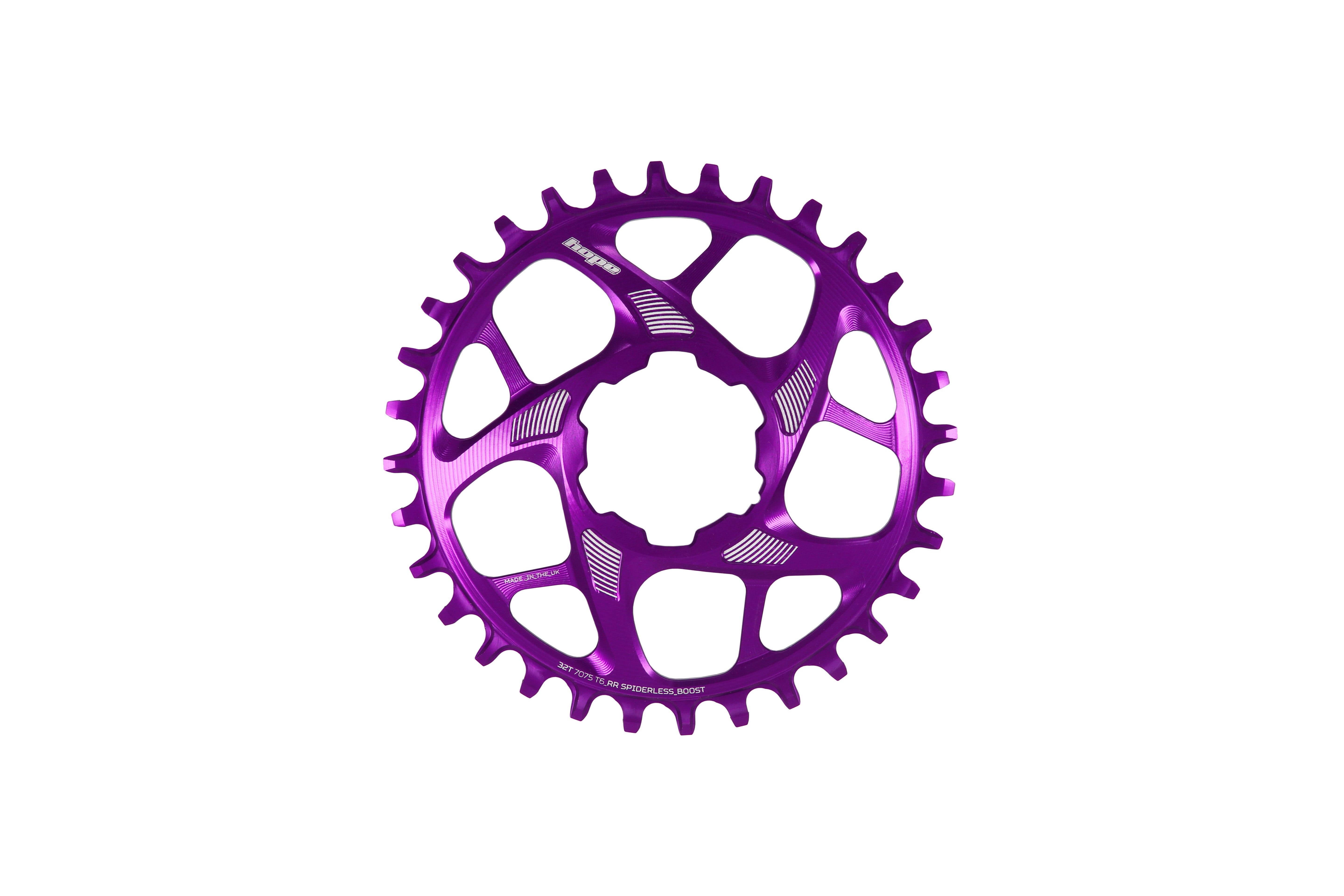 Hope R22 Spiderless Boost Chainring Purple / 28T