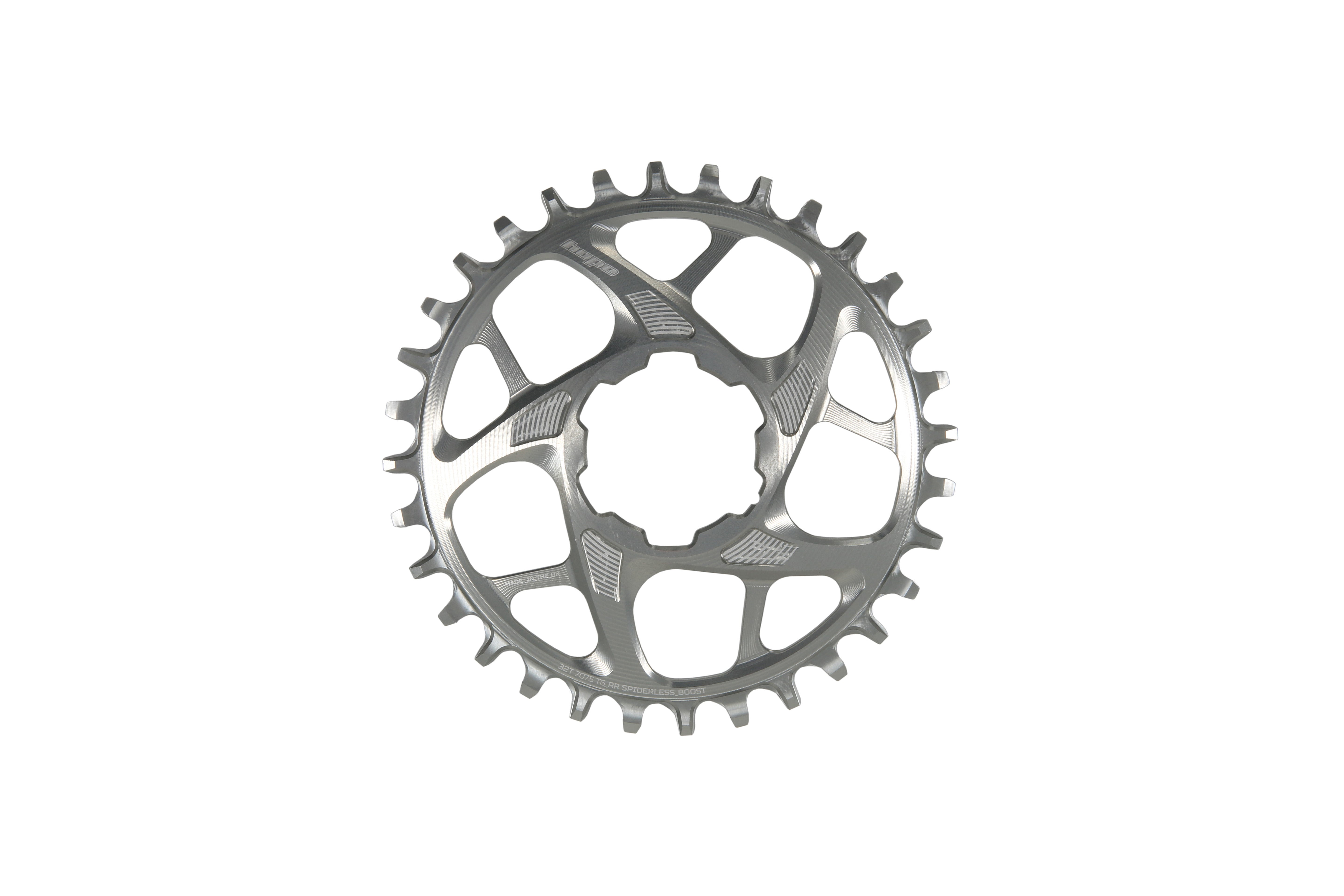 Hope R22 Spiderless Boost Chainring Silver / 28T