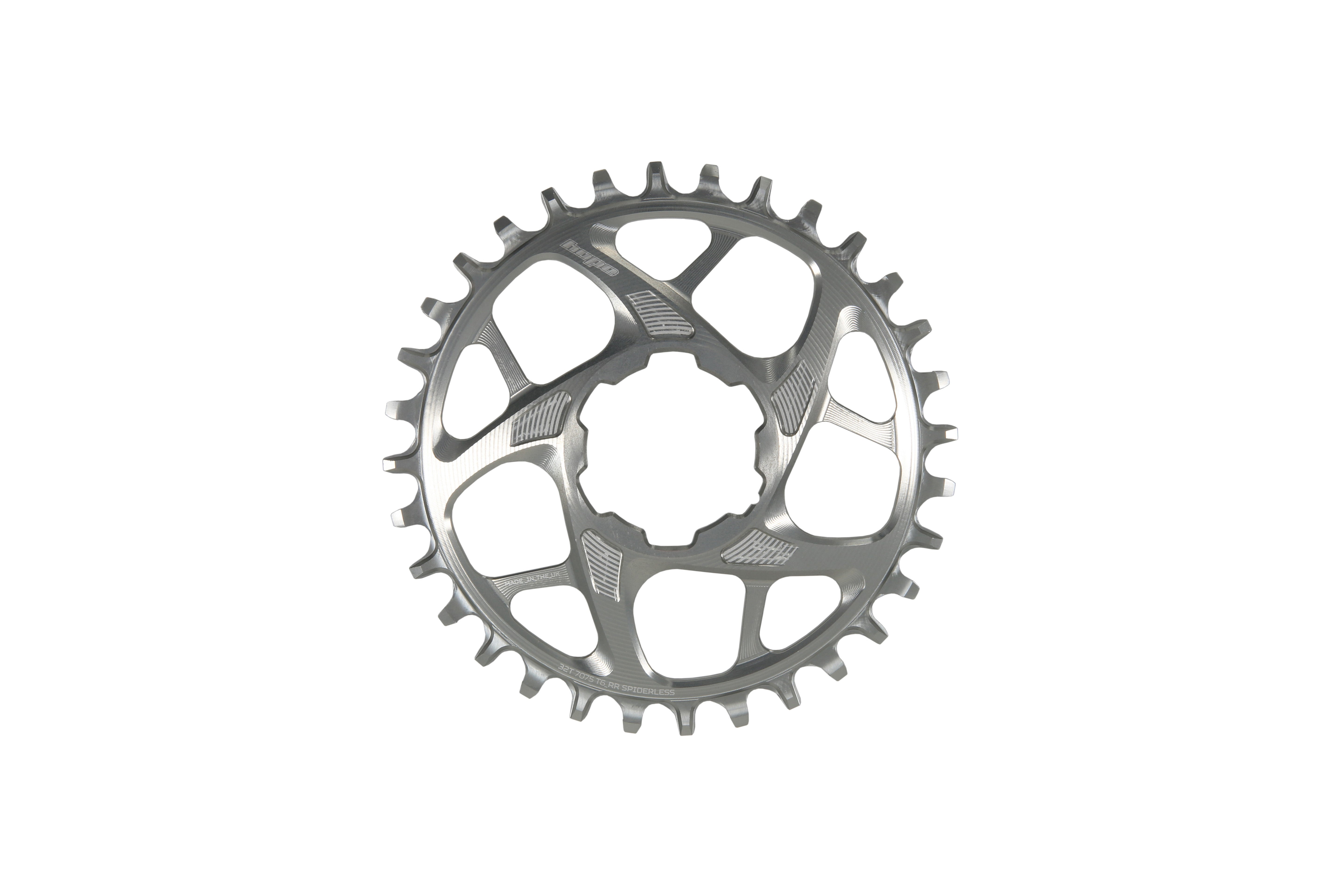 Hope R22 Spiderless Chainring Standard Silver / 28T
