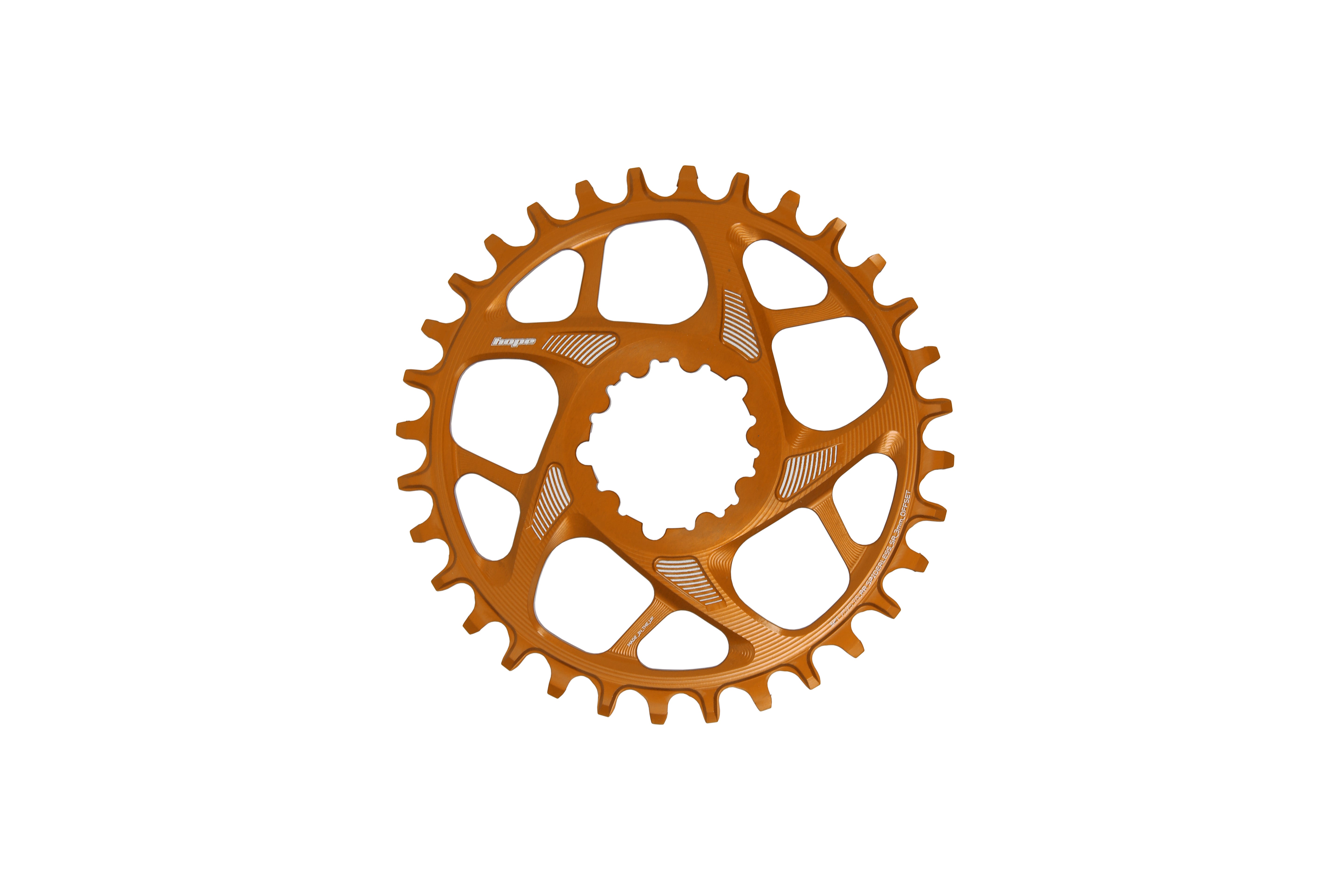 Hope R22 SRAM 3-Bolt Spiderless Chainring SR3 Orange / 28T