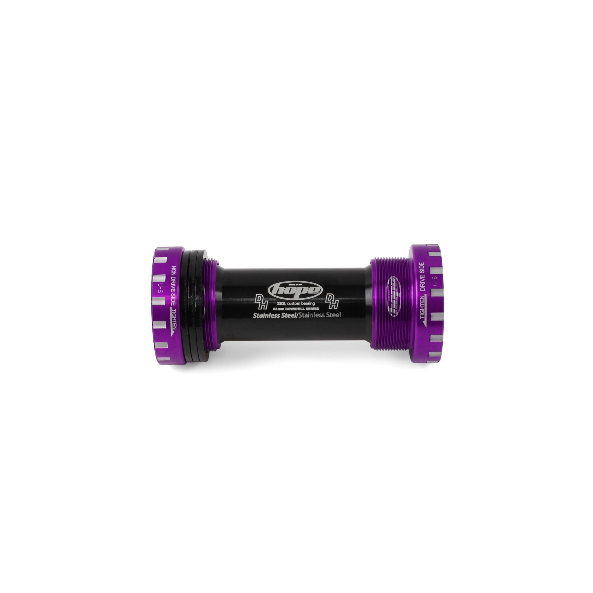 Hope Stainless BB (BSA Threaded, 24mm Spindle) Purple / 83mm
