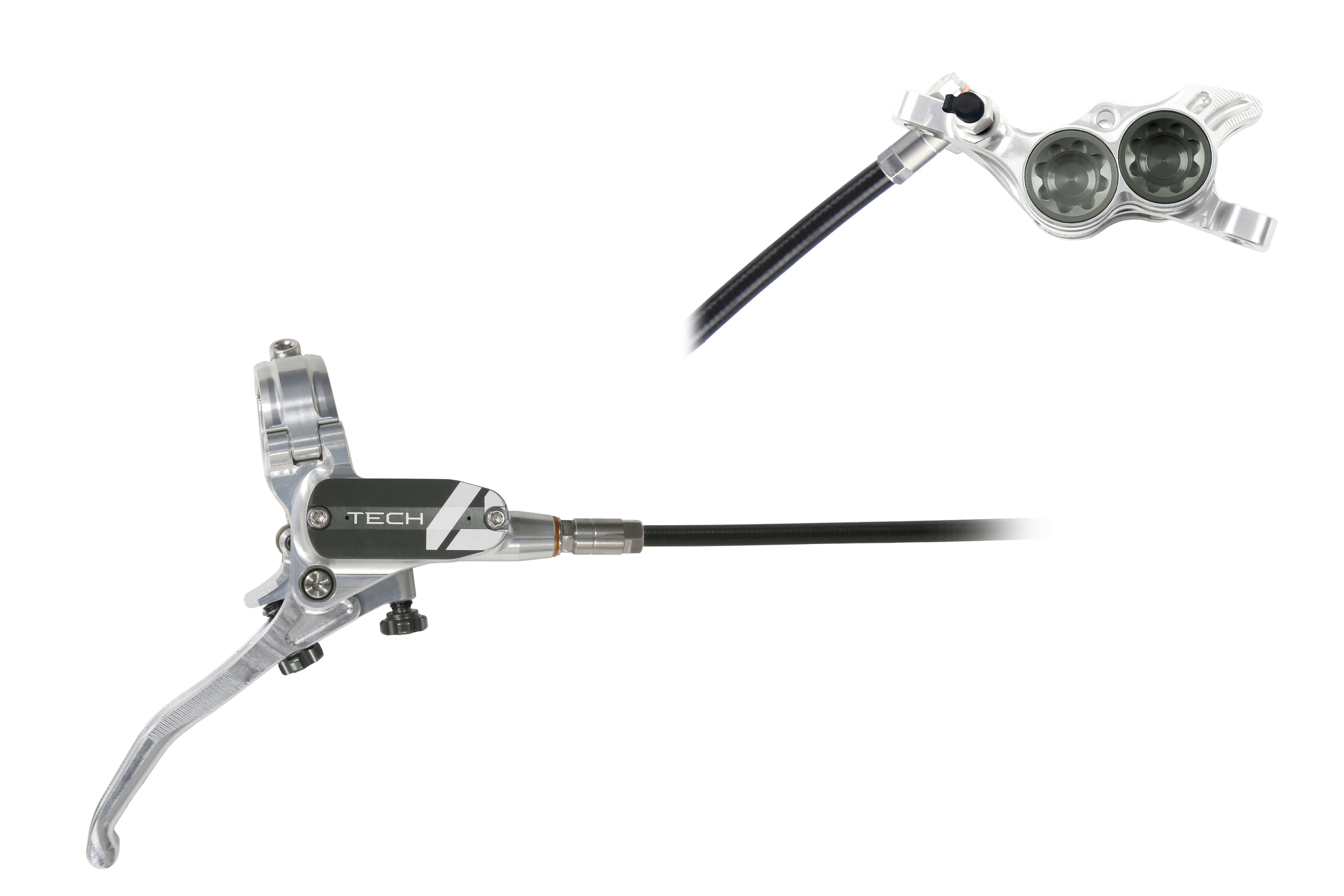 Hope Tech 4 E4 Disc Brake Silver/Smoke / R/H