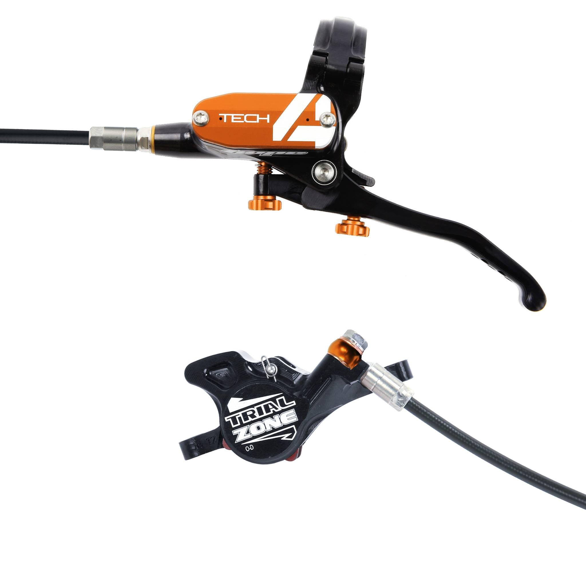 Hope Tech 4 Trial Zone No.9 Disc Brake Orange / L/H