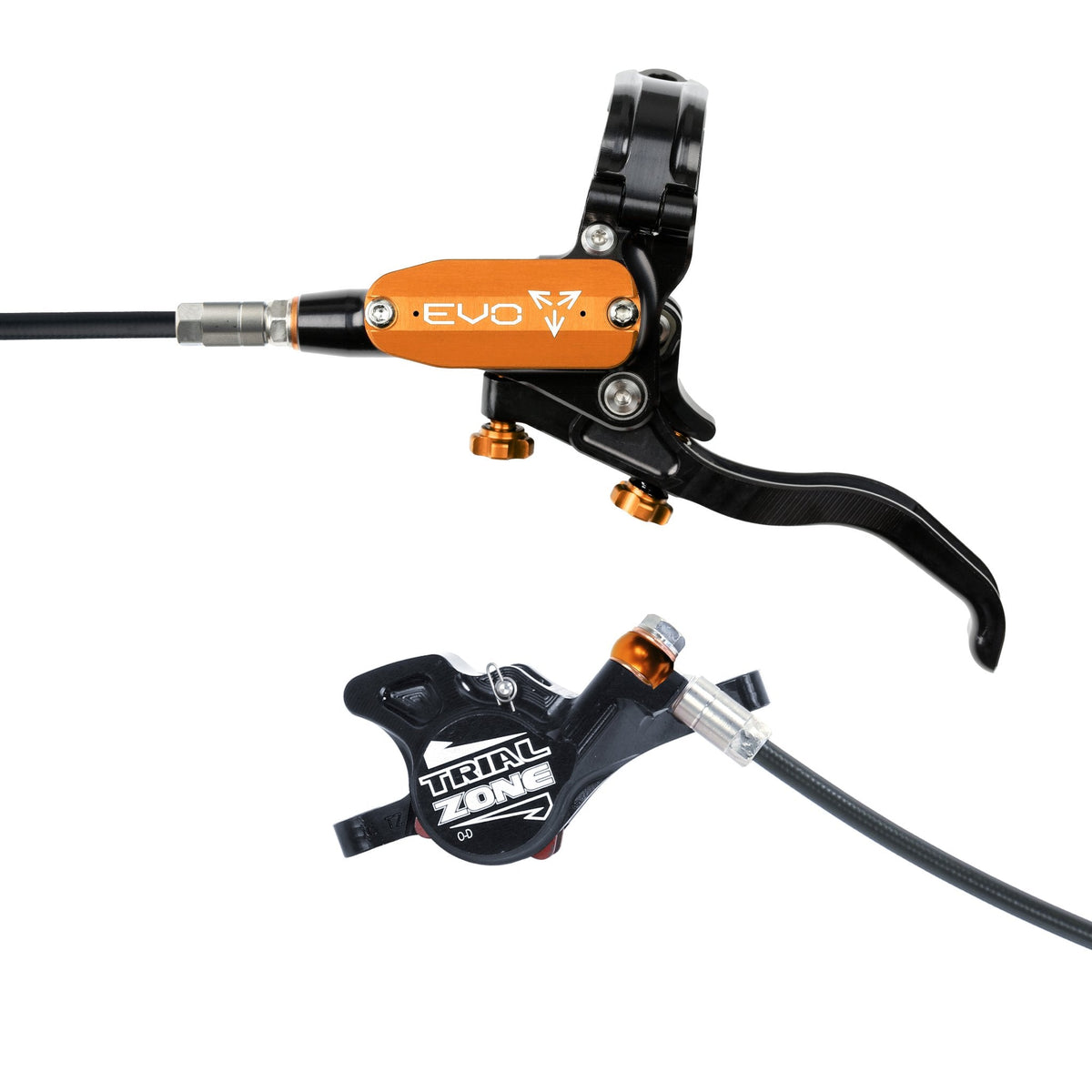 Hope Tech 4 EVO Trial Zone Disc Brake Orange Left Hand