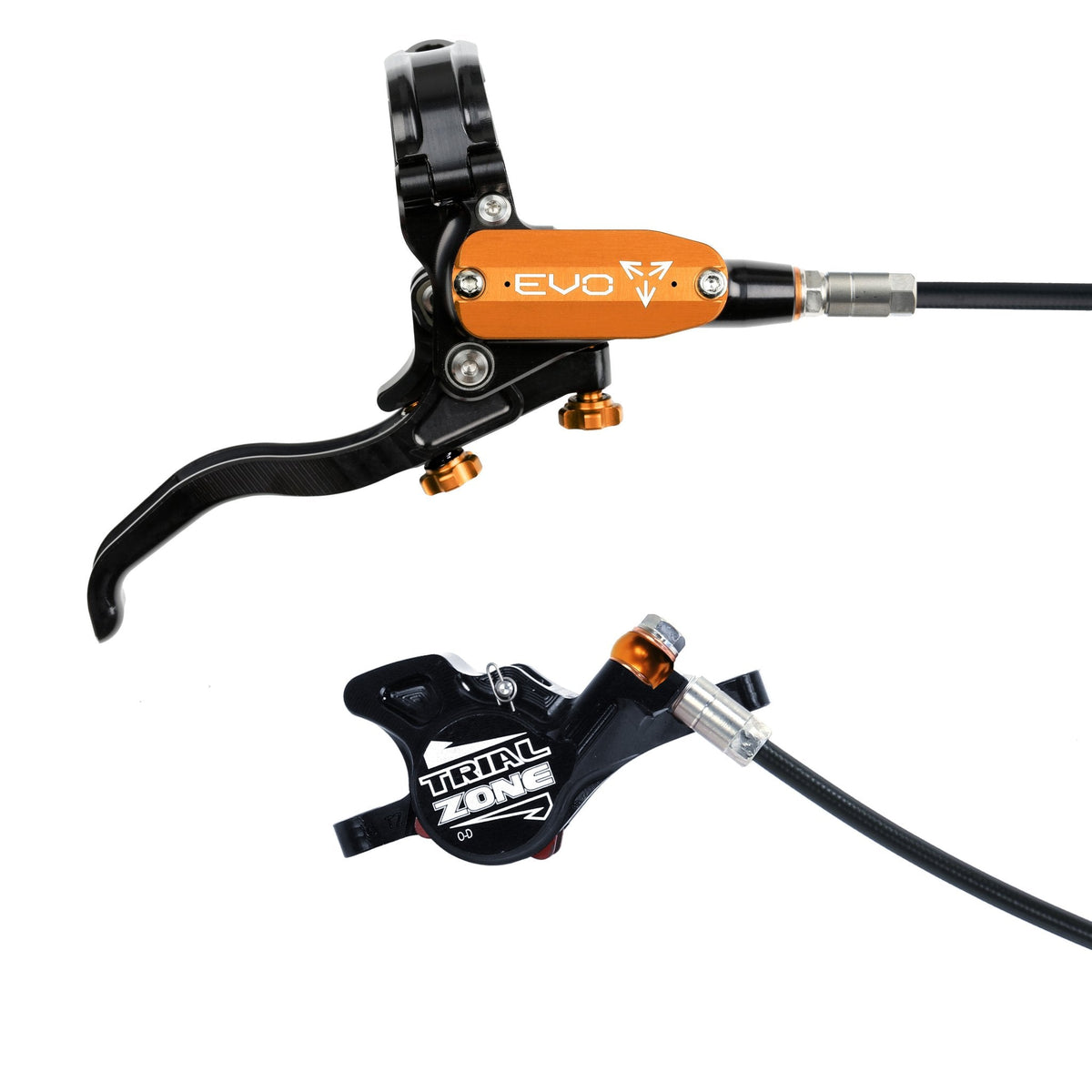 Hope Tech 4 EVO Trial Zone Disc Brake Orange Right Hand