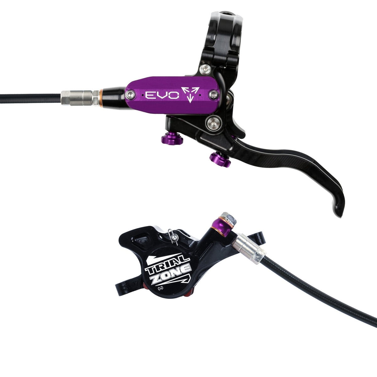 Hope Tech 4 EVO Trial Zone Disc Brake Purple Left Hand