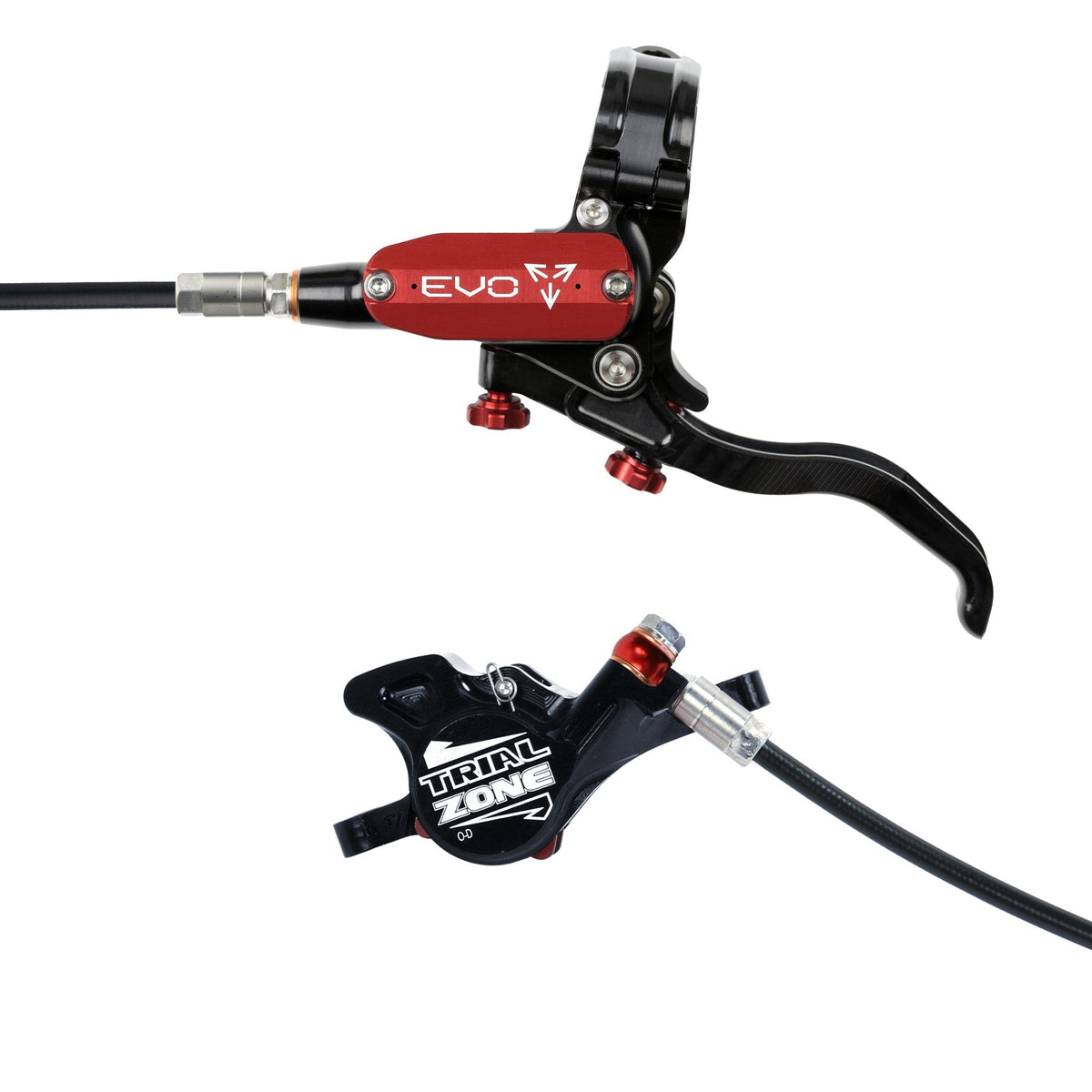 Hope Tech 4 EVO Trial Zone Disc Brake Red Left Hand