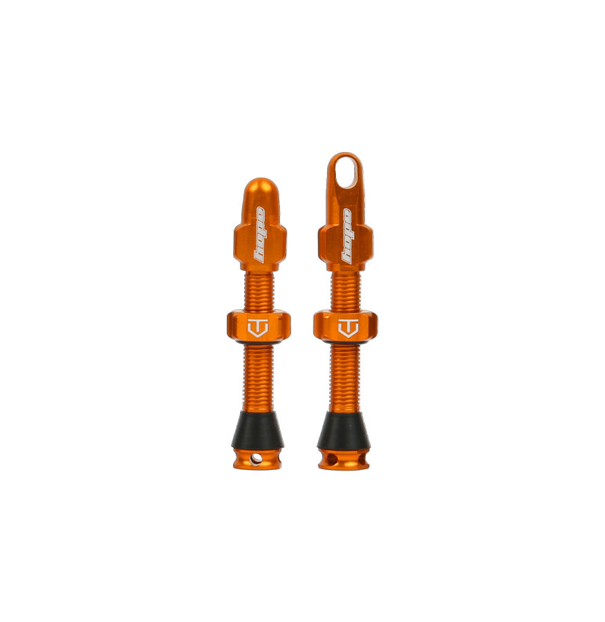 Hope Tubeless Valves - 40mm (Pair) Orange