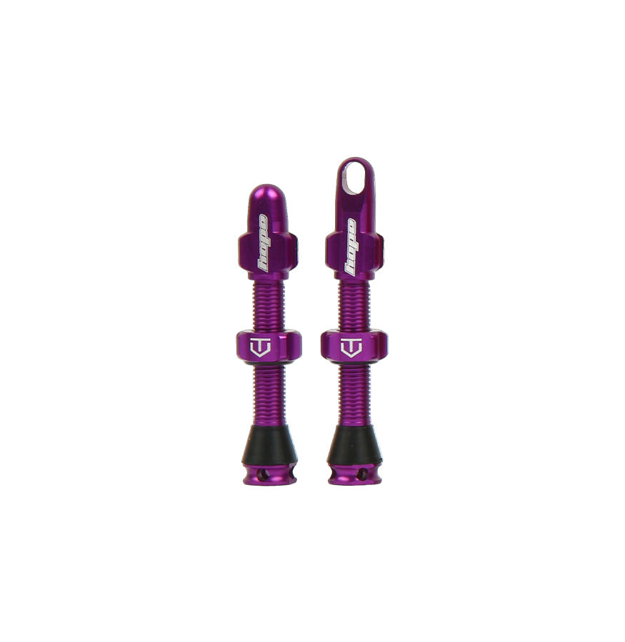 Hope Tubeless Valves - 40mm (Pair) Purple