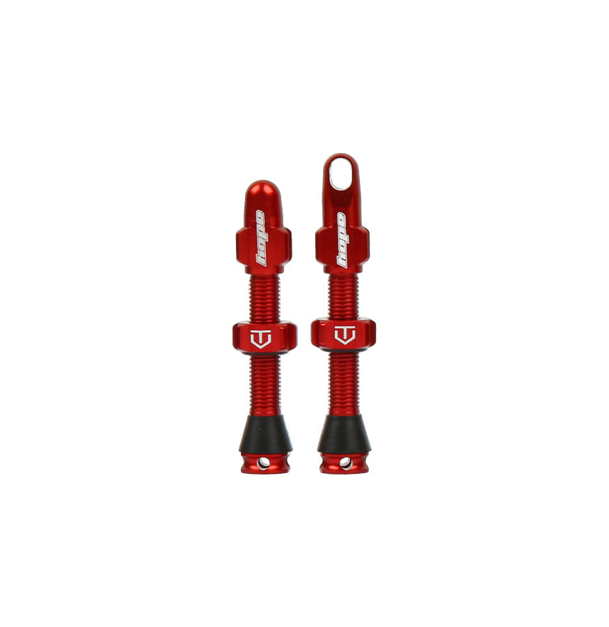 Hope Tubeless Valves - 40mm (Pair) Red